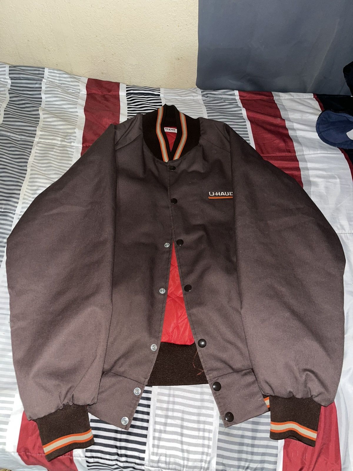 Other Vintage 1980s U-haul Uniform Work Bomber Jacket Size US L / EU 52-54 / 3 - 4 Thumbnail