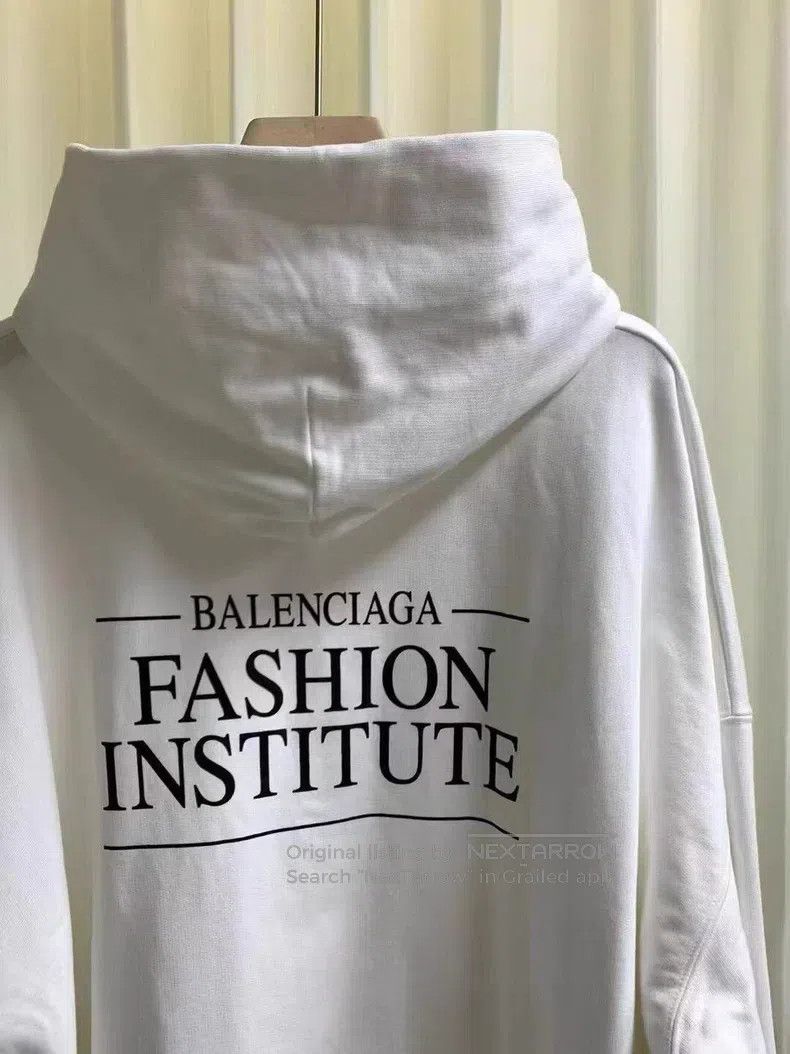 Balenciaga Balenciaga Front and Back Slogan Hoodie Sweatshirt Size US XS / EU 42 / 0 - 4 Thumbnail
