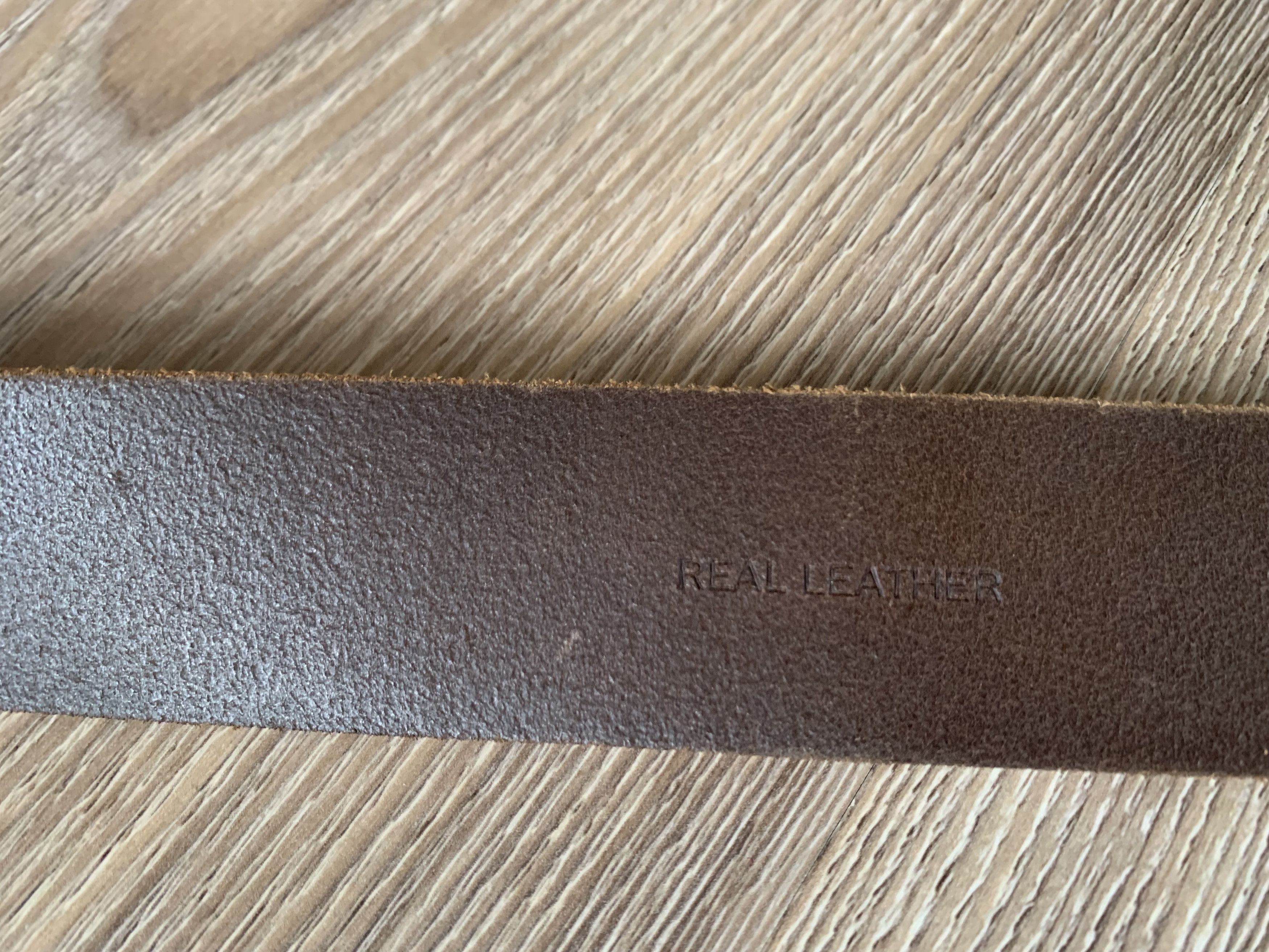 Handmade Brown Classic Genuine Leather Belt Size ONE SIZE - 7 Thumbnail