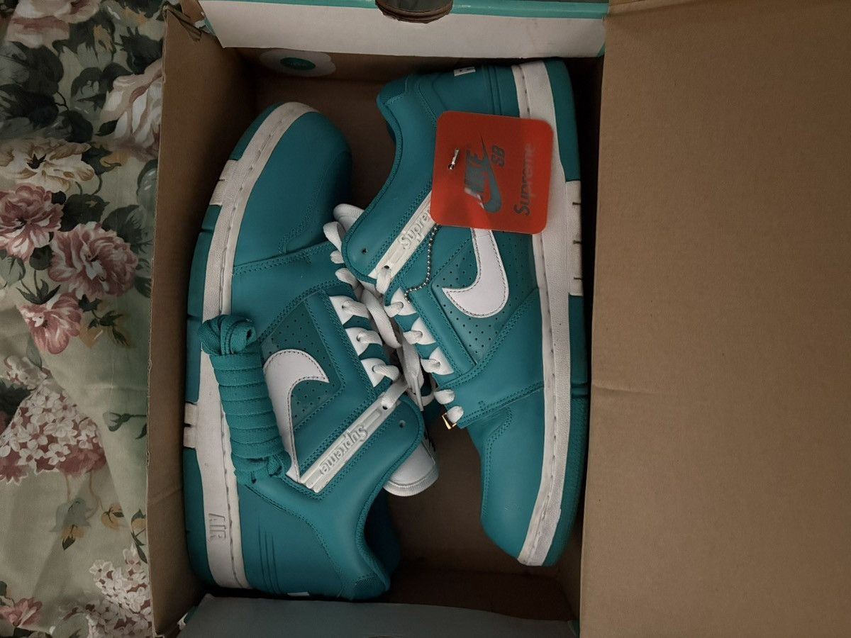 Nike × Supreme Supreme Nike Sb Af2 Low “Teal” Size US 12 / EU 45 - 2 Thumbnail