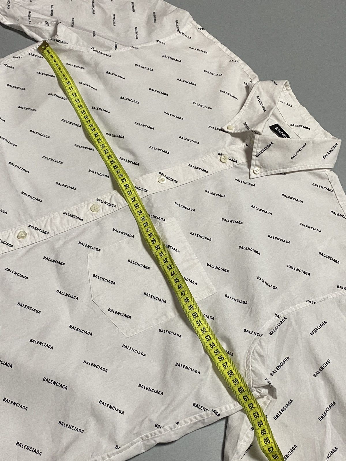 Balenciaga Balenciaga Poplin all over print shirt buttons Size US M / EU 48-50 / 2 - 9 Thumbnail