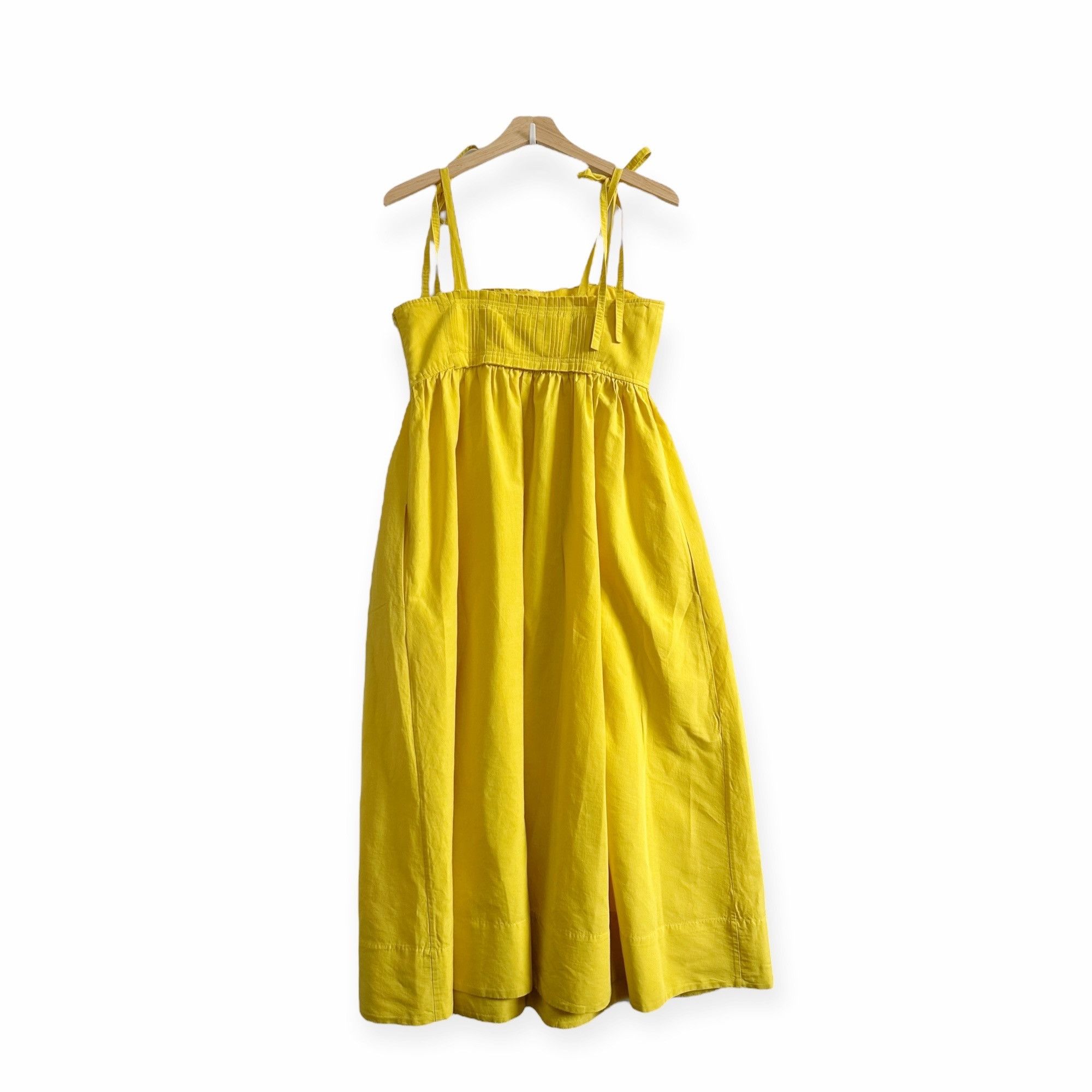 Ulla Johnson Ulla Johnson Laetitia Tie Strap Cotton & Linen Blend Midi Dr Size XS / US 0-2 / IT 36-38 - 2 Thumbnail
