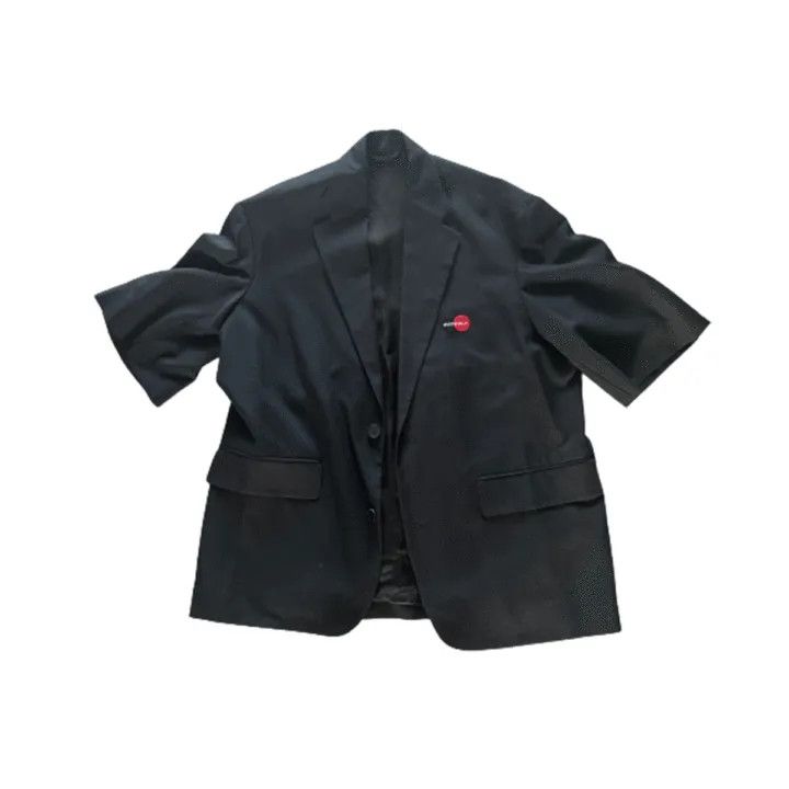 Balenciaga Balenciaga Black Short Sleeve Suit Jacket 0079 Size US M / EU 48-50 / 2 - 1 Thumbnail