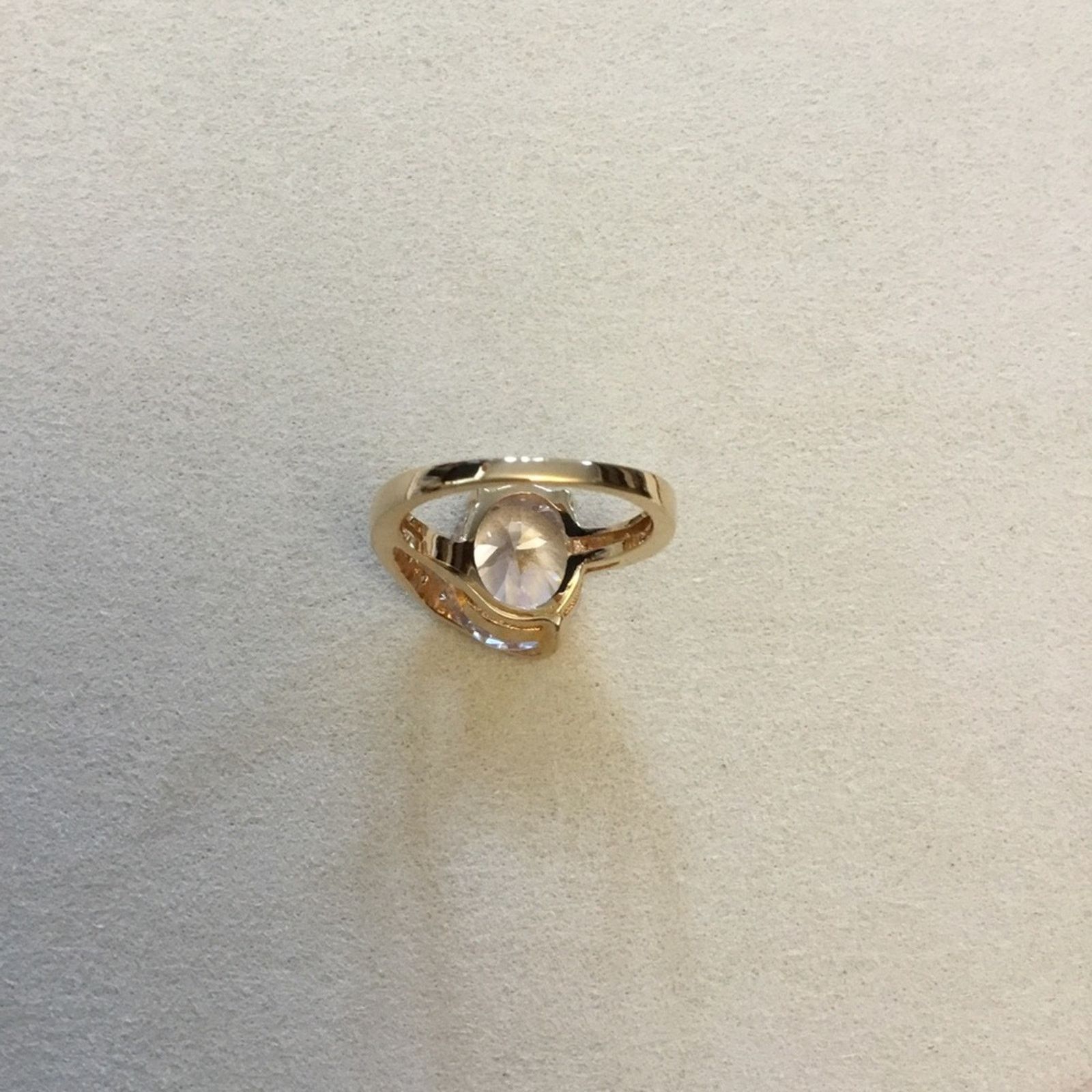 Other Gold Oval Stone Wrapped Ring Size ONE SIZE - 7 Thumbnail
