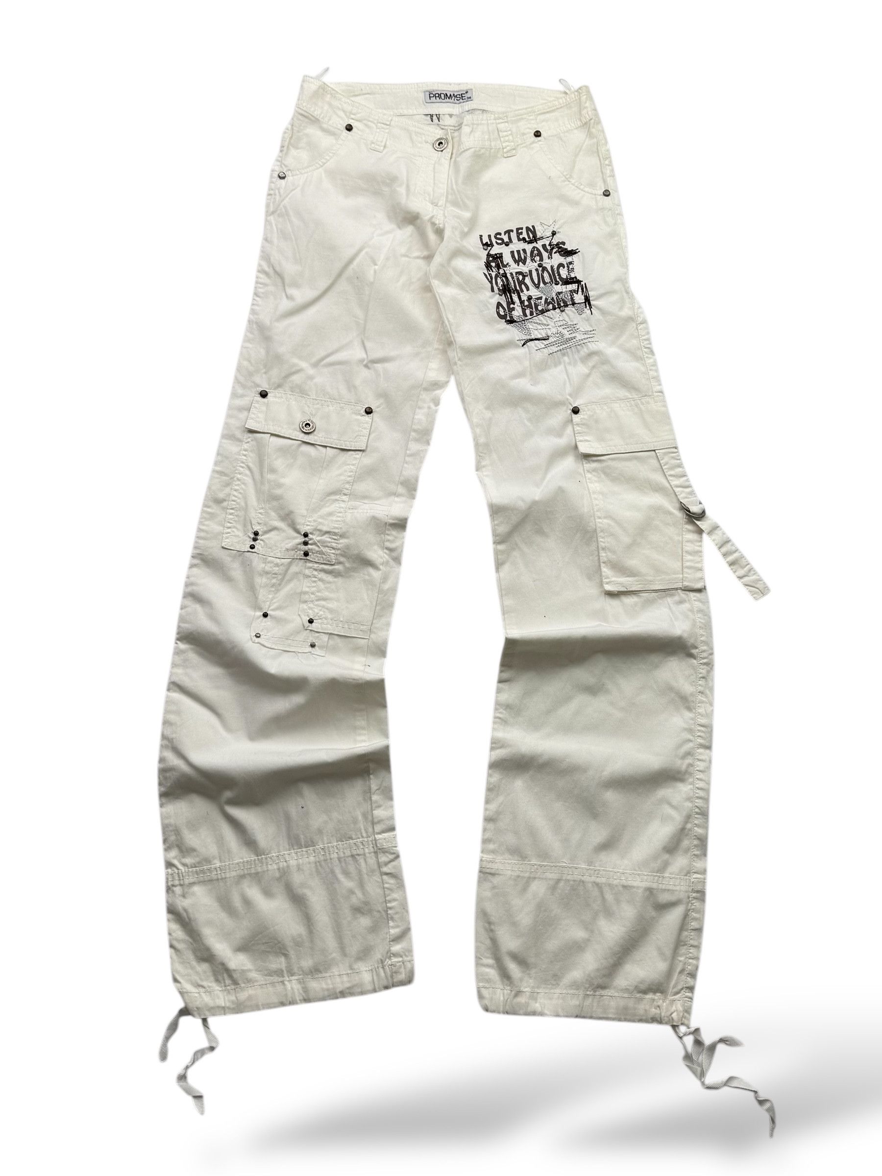 Japanese Brand Y2K Cargo Pants W27(V9) Size 25" / US 0 / IT 36 - 1 Thumbnail