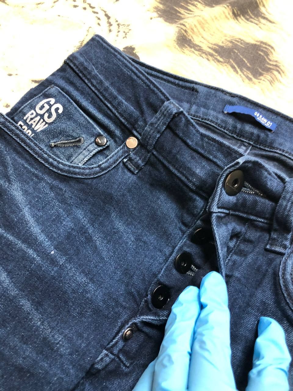 G-Star G Star Jeans Adult Raw Denim Dark Wash Straight Leg Size 30" / US 8 / IT 44 - 9 Thumbnail