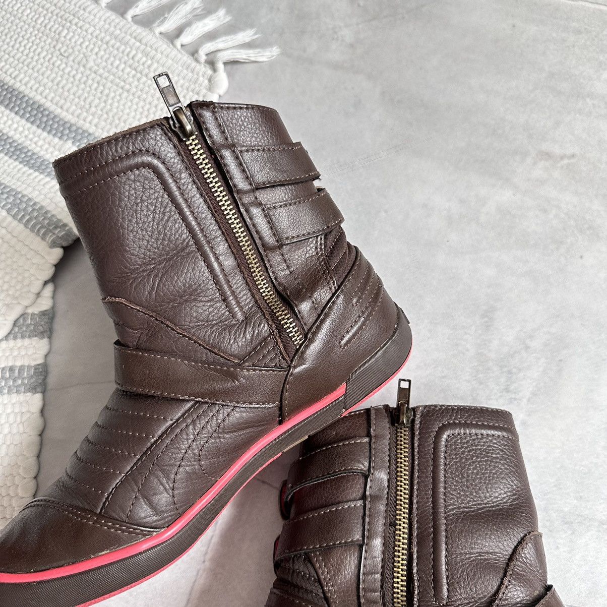 Jil Sander × Puma 00s Puma Boxing Biker Racing Moto Boots Shoes McQueen Vibe Size US 7.5 / IT 37.5 - 11 Thumbnail