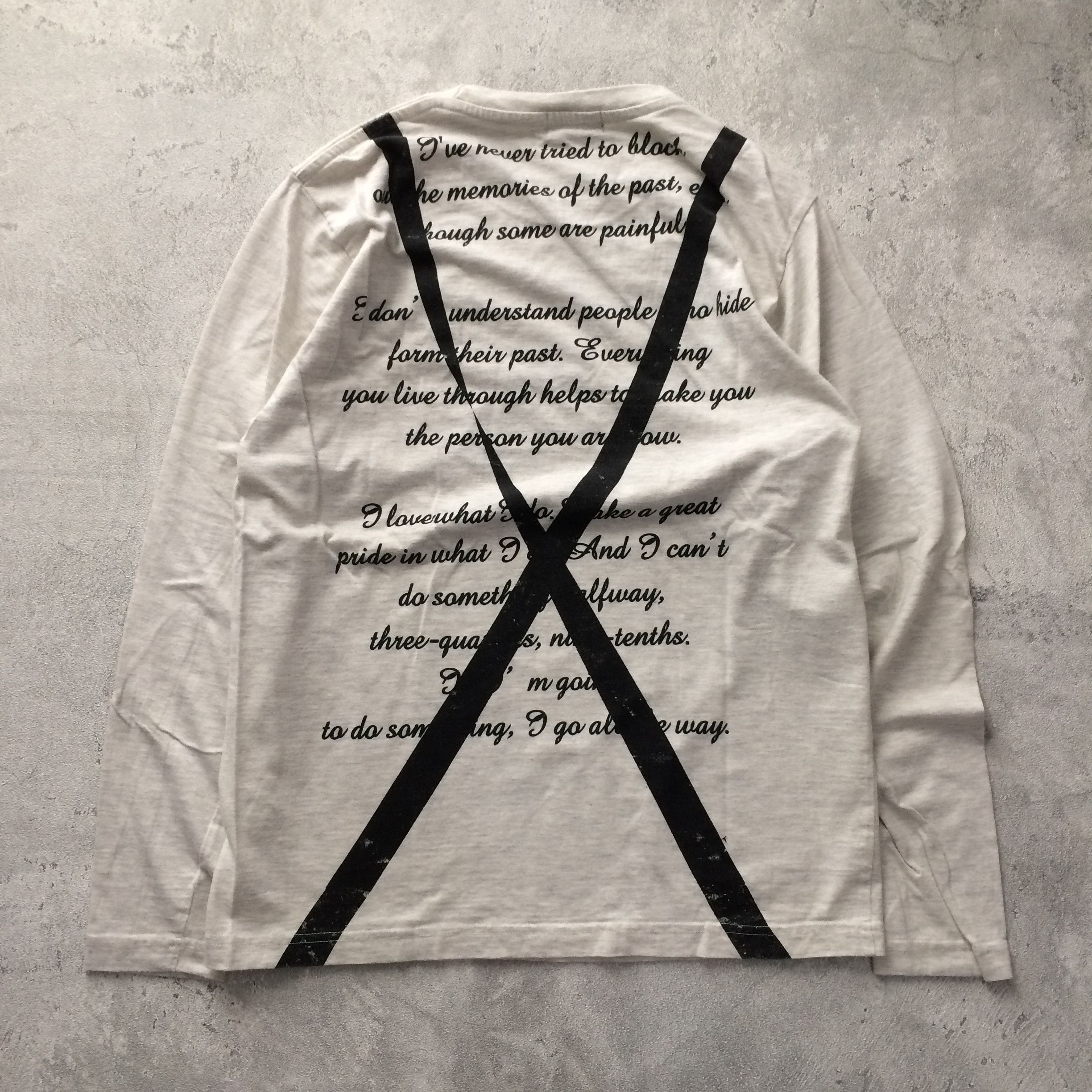 Japanese Brand Y2K T-Graphics Japanese Suspension Poem Size US XL / EU 56 / 4 - 3 Thumbnail