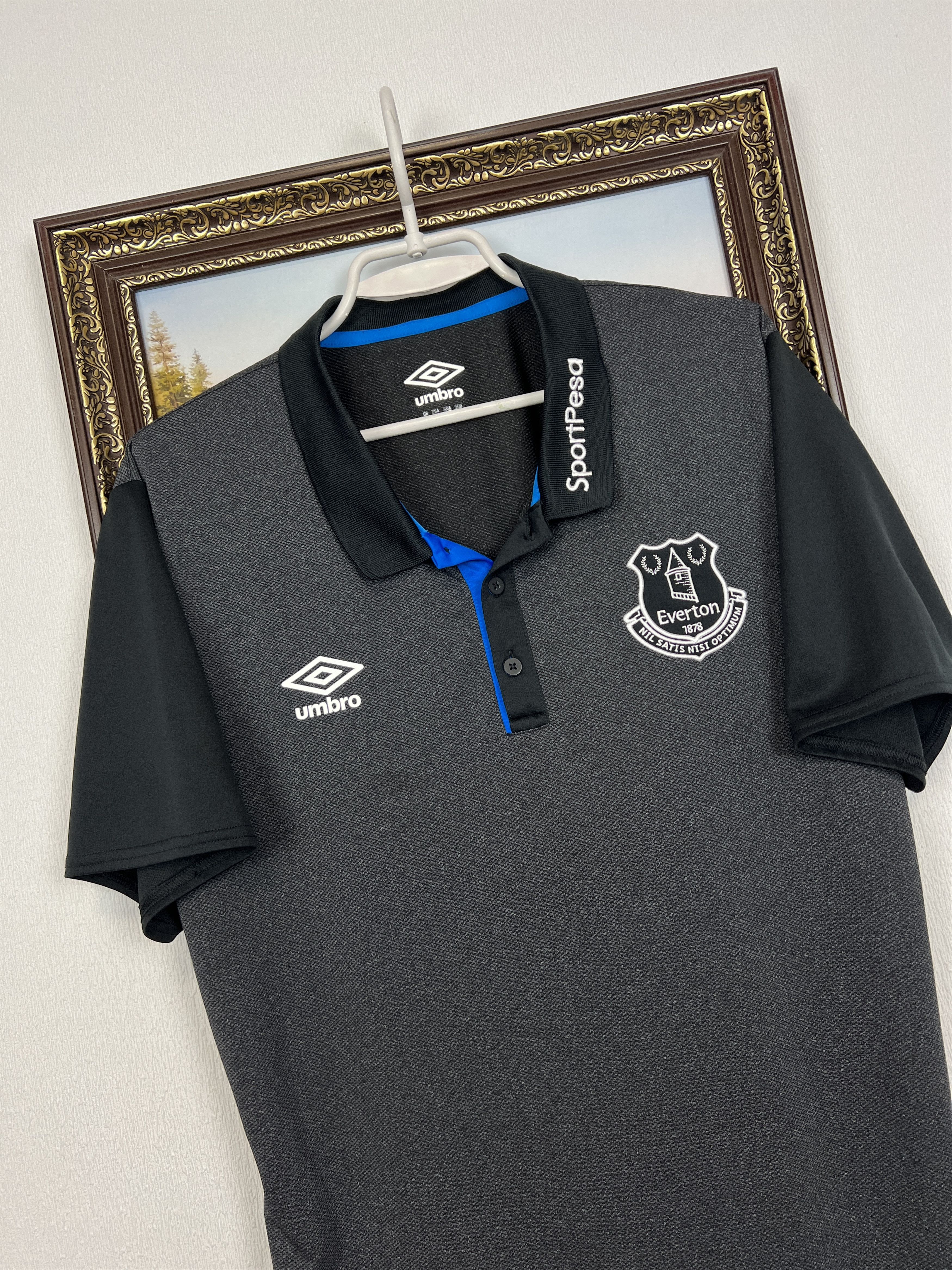 Umbro Umbro Everton Football Polo Shirt Soccer Train Jersey Tee Size US XL / EU 56 / 4 - 4 Thumbnail