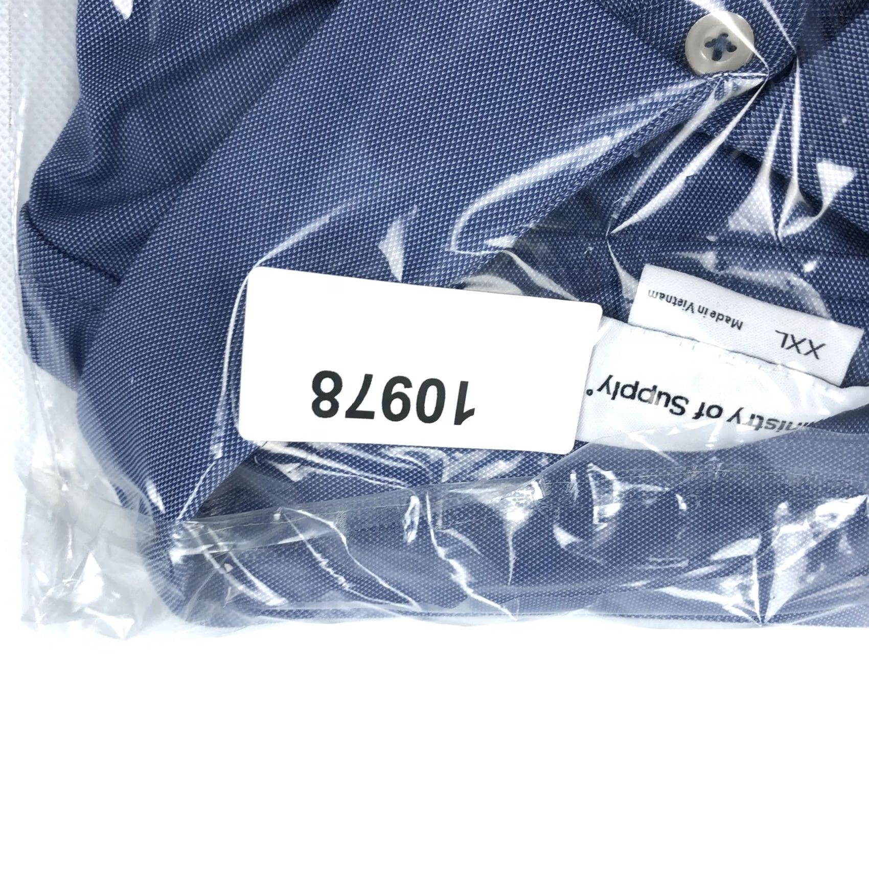 Vintage Ministry of Supply Polo Shirt Men 2XL Short Sleeve Blue Performance Stretch Casual Golf Shirt Size US XXL / EU 58 / 5 - 8 Thumbnail