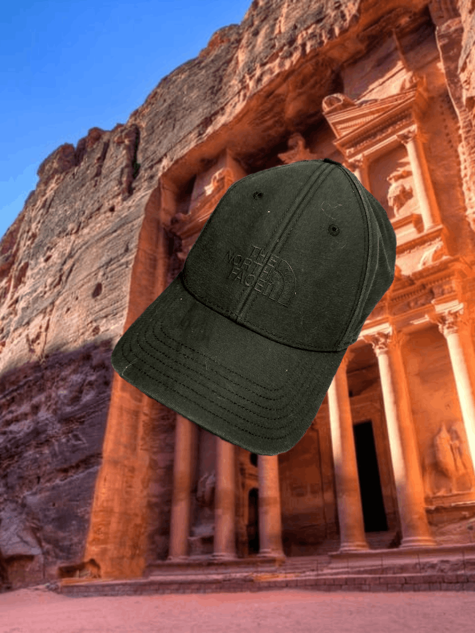 The North Face Hats black TNF big logo Vintage The North Face Cap Y2K Size ONE SIZE - 1 Thumbnail