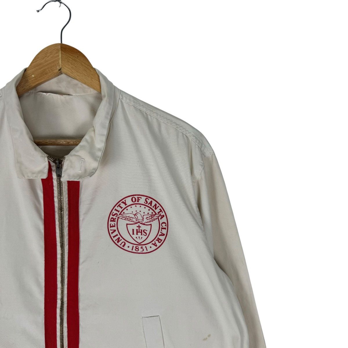 Other 🔥50s CHAMPION UNIVERSITY SANTA CLARA ROCKABILLY JACKET Size US L / EU 52-54 / 3 - 4 Thumbnail
