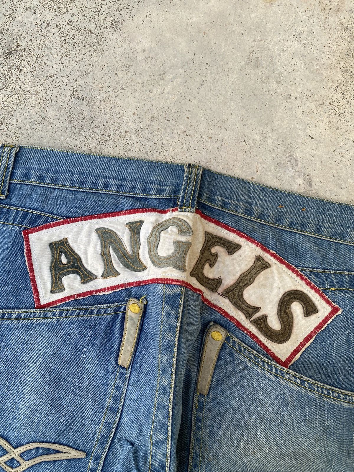 Replay 2000s Replay “ ANGELS” Embroidered Patches y2k Denim Size US 34 / EU 50 - 3 Thumbnail