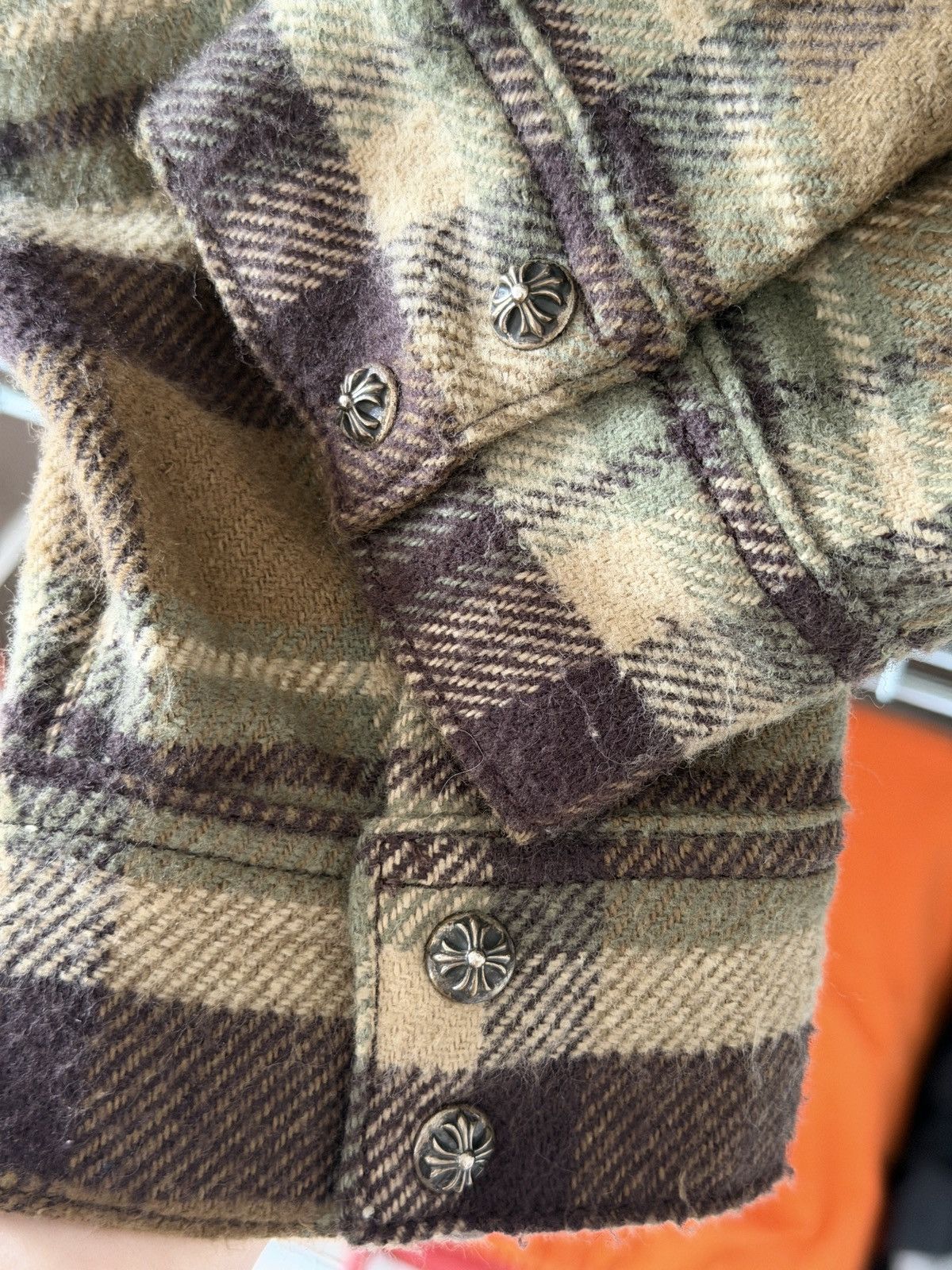 Chrome Hearts Chrome Hearts Brown Workdog Flannel Button Ups Shirt Size US L / EU 52-54 / 3 - 6 Thumbnail