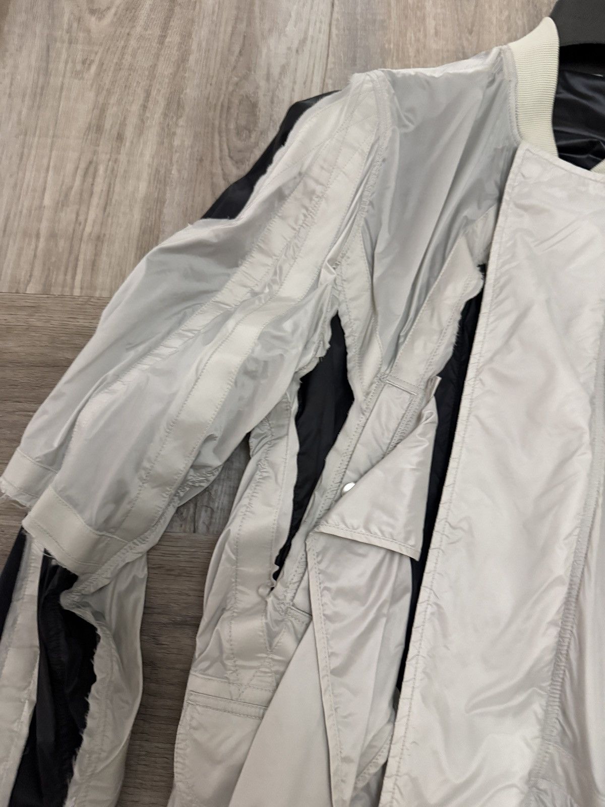 Rick Owens Rick Owens SS19 BABEL Runway Destroyed Rod Flight Jacket 50 Size US M / EU 48-50 / 2 - 6 Thumbnail