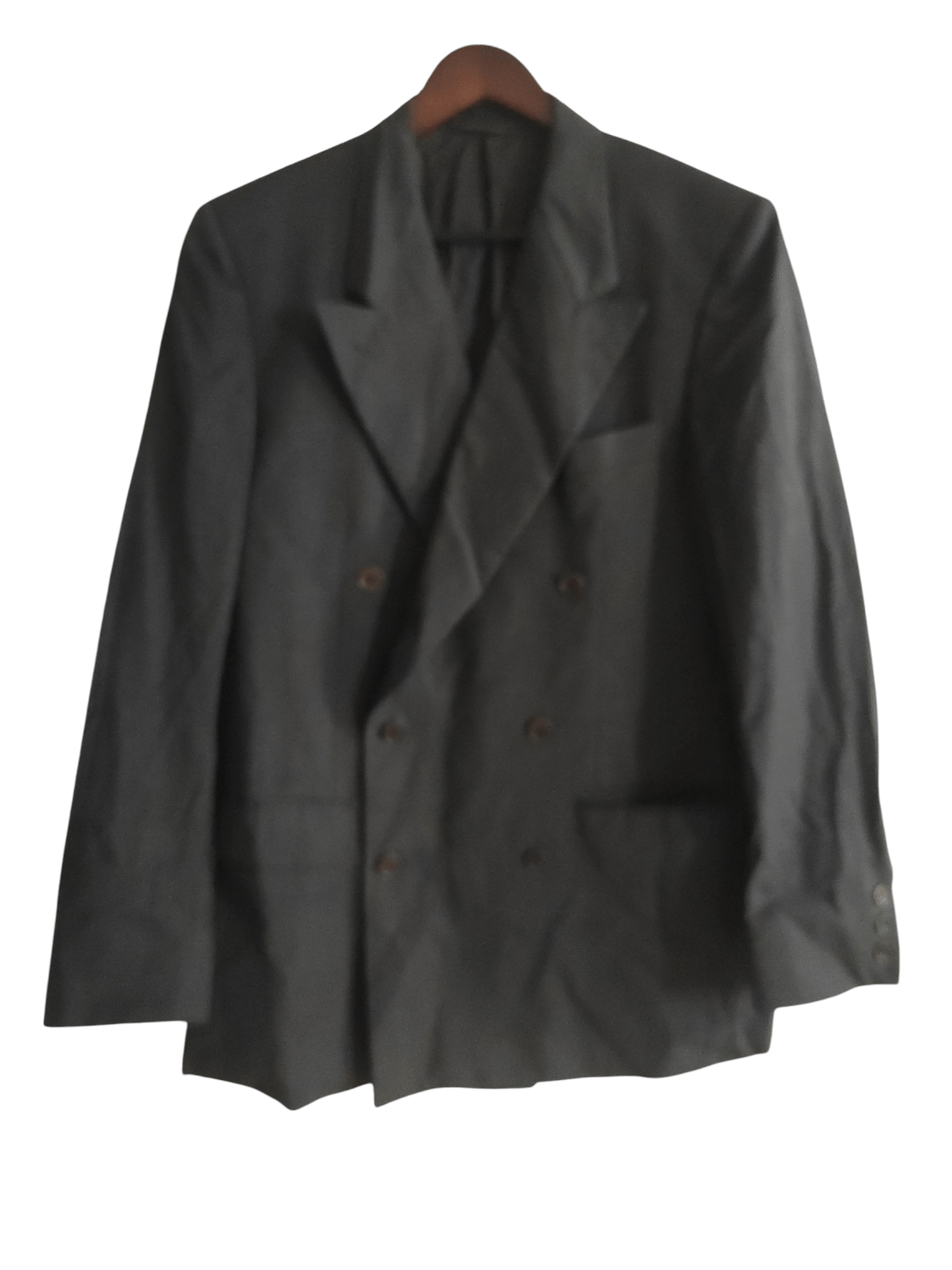 Cerruti 1881 Nino Cerruti Dark Gray Check 100% Wool Blazer Sport Coat Size US M / EU 48-50 / 2 - 3 Thumbnail
