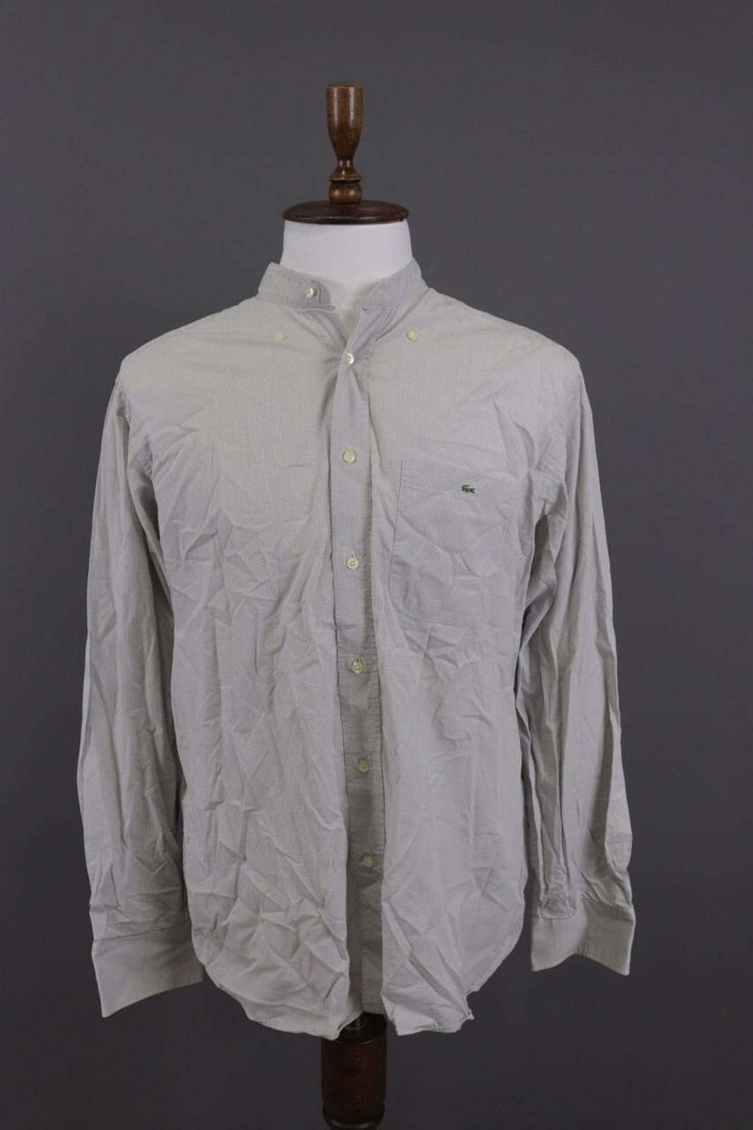 Lacoste Lacoste Gray Printed Long Sleeve Button Dress Shirt Size 44 Size US M / EU 48-50 / 2 - 1 Thumbnail