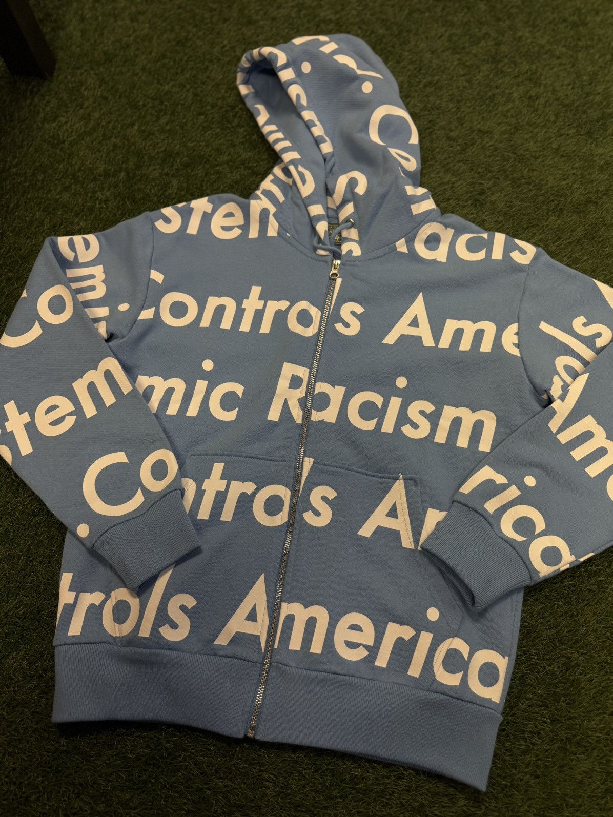 DENIM TEARS Denim Tears Systematic Racism Controls America Hoodie Small Size US S / EU 44-46 / 1 - 4 Thumbnail