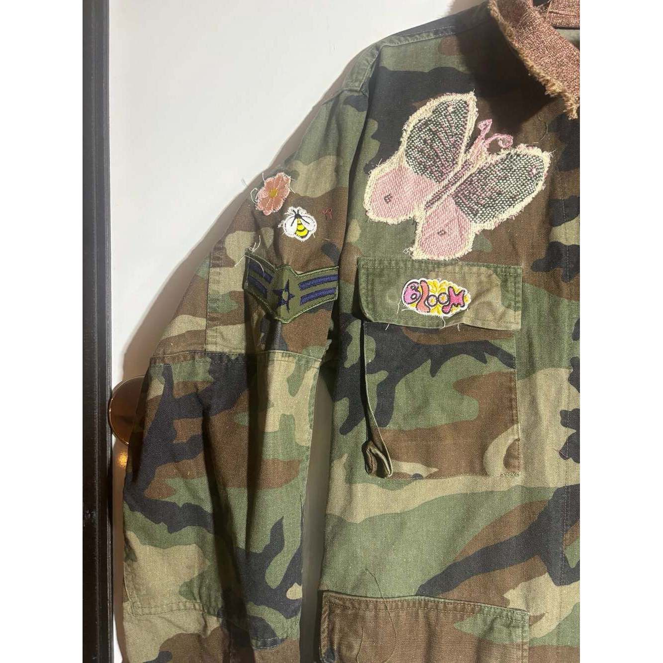 Other Reworked Janice Joplin tapestry Army Jacket – Size M / US 6-8 / IT 42-44 - 6 Thumbnail