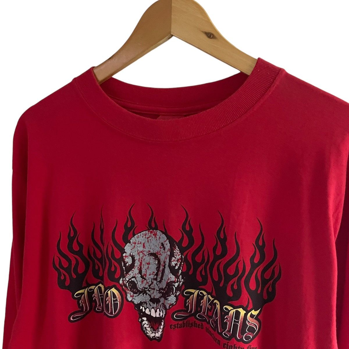 JNCO 💥 FOR SALE💥 Deadstock Y2k Jnco Jeans Flamehead Longsleeve Size US L / EU 52-54 / 3 - 12 Thumbnail