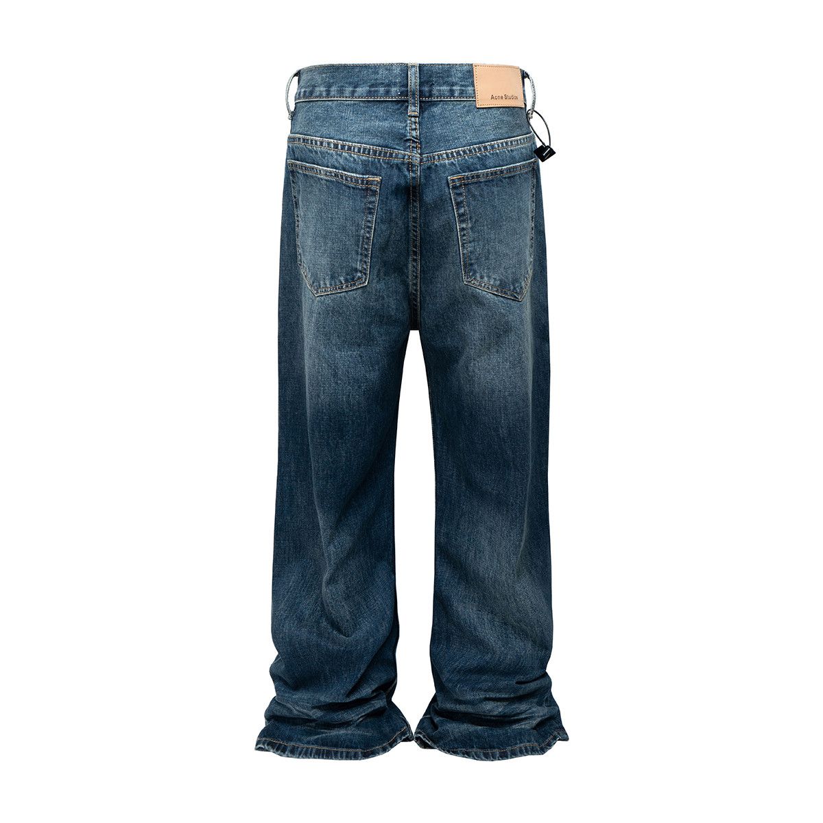 Japanese Brand Wrinkle Texture Washed Denim Jeans Size US 32 / EU 48 - 6 Thumbnail