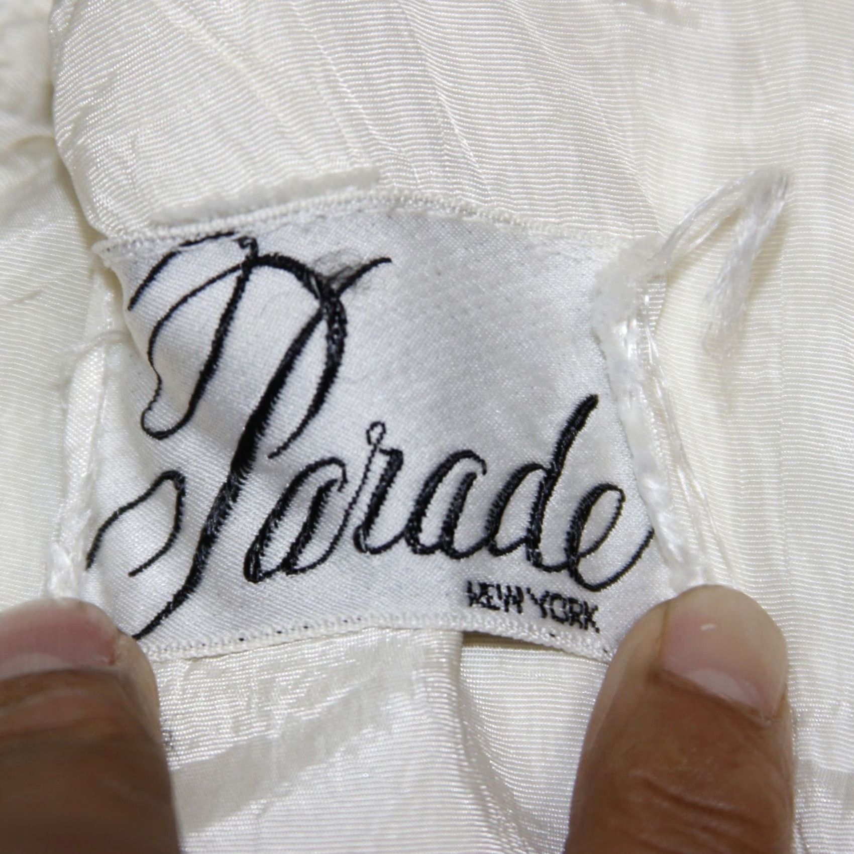 Vintage VINTAGE Parade A-Line Dress Women XS Knee Length White Trim Cap Sleeve Sleeveless Knit Polyester Cotton Yellowing Patina 90s Sports Summer Dress Size XS / US 0-2 / IT 36-38 - 8 Thumbnail