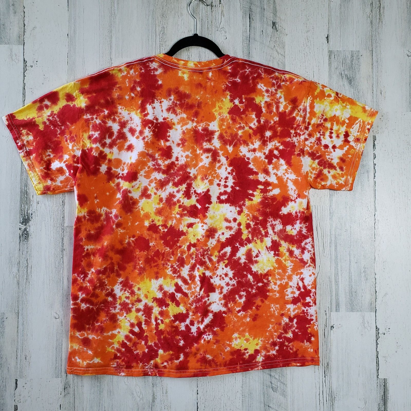 Gildan Gildan Red Orange Yellow Fire Tie Dye T-Shirt Large Size US L / EU 52-54 / 3 - 5 Thumbnail