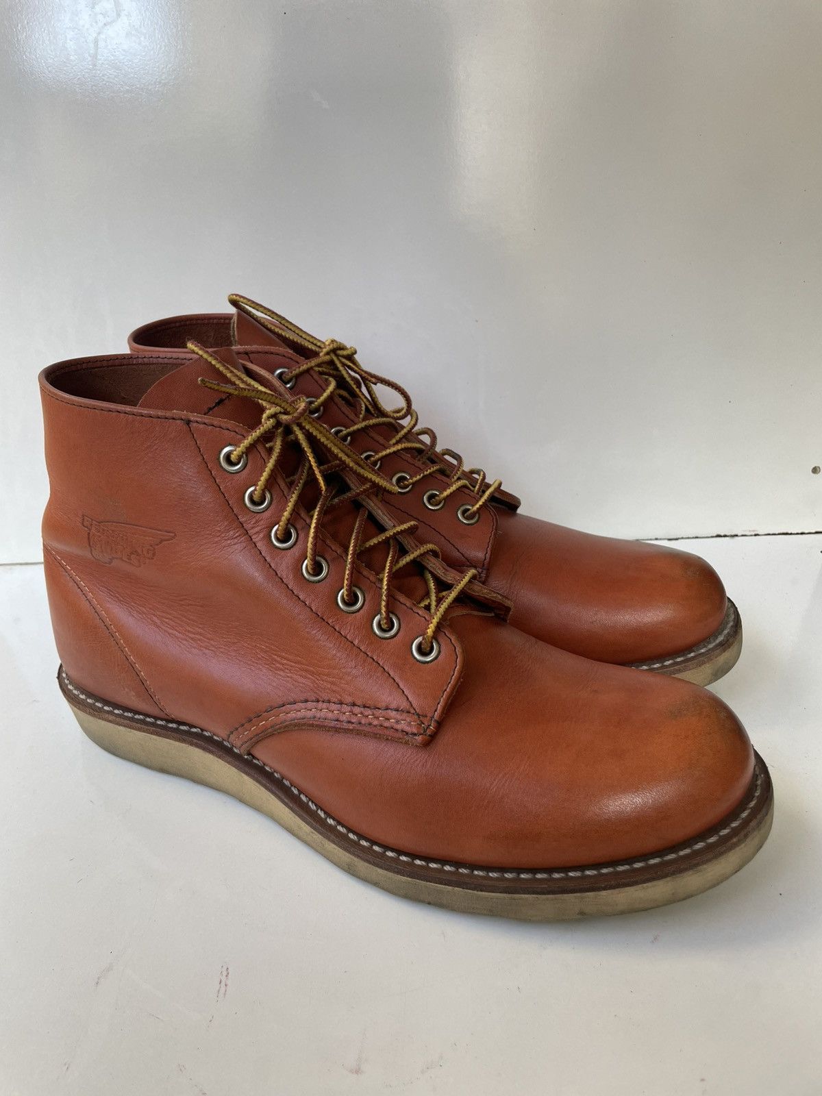 Red Wing Red Wing 8166 Round-Toe Brown Leather Men's Boots USA 9.5 Size US 9.5 / EU 42-43 - 6 Thumbnail