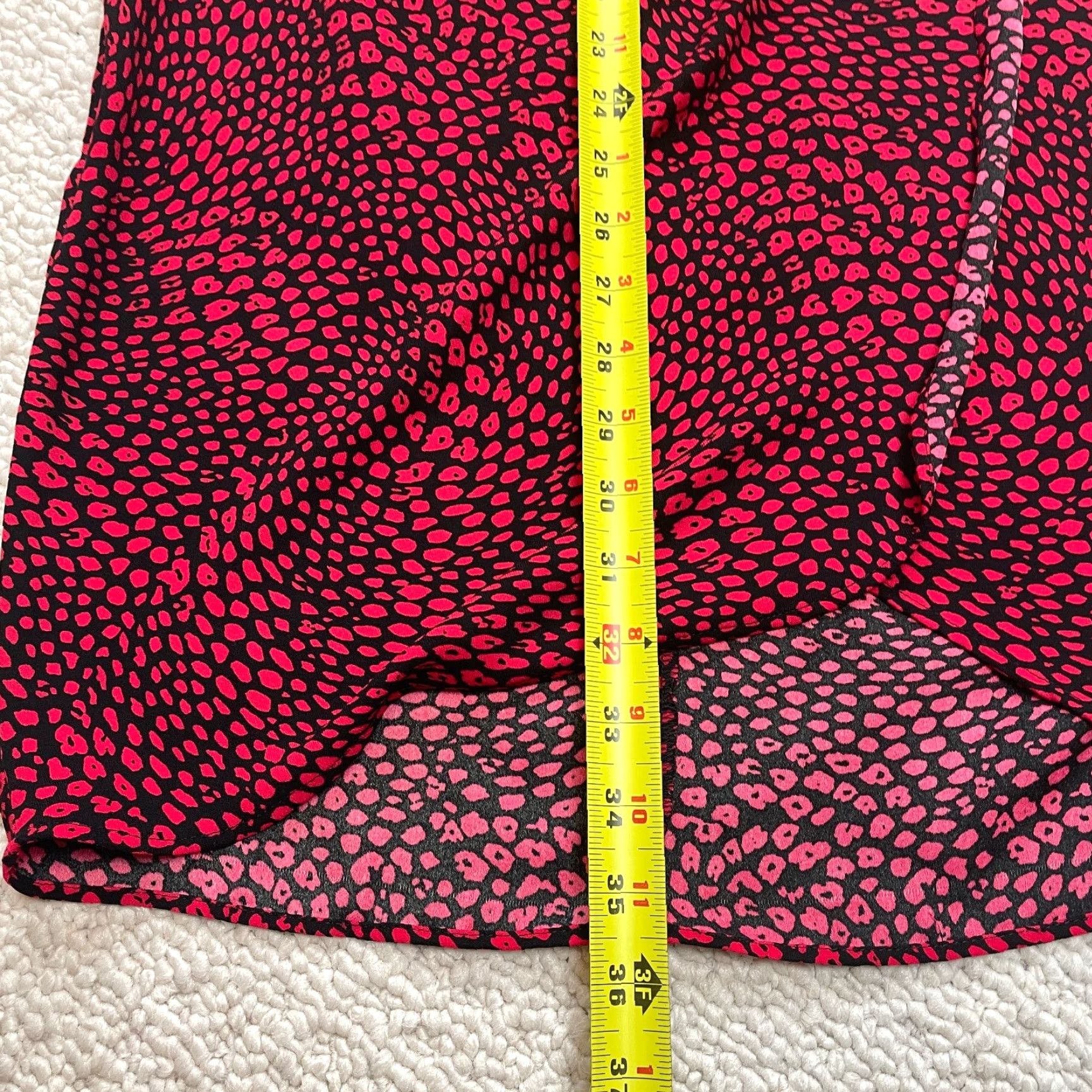 Banana Republic Banana Republic Dress Womens 2 Black Red Speckled Long Volume Sleeve Midi Sheath Size XS / US 0-2 / IT 36-38 - 3 Thumbnail