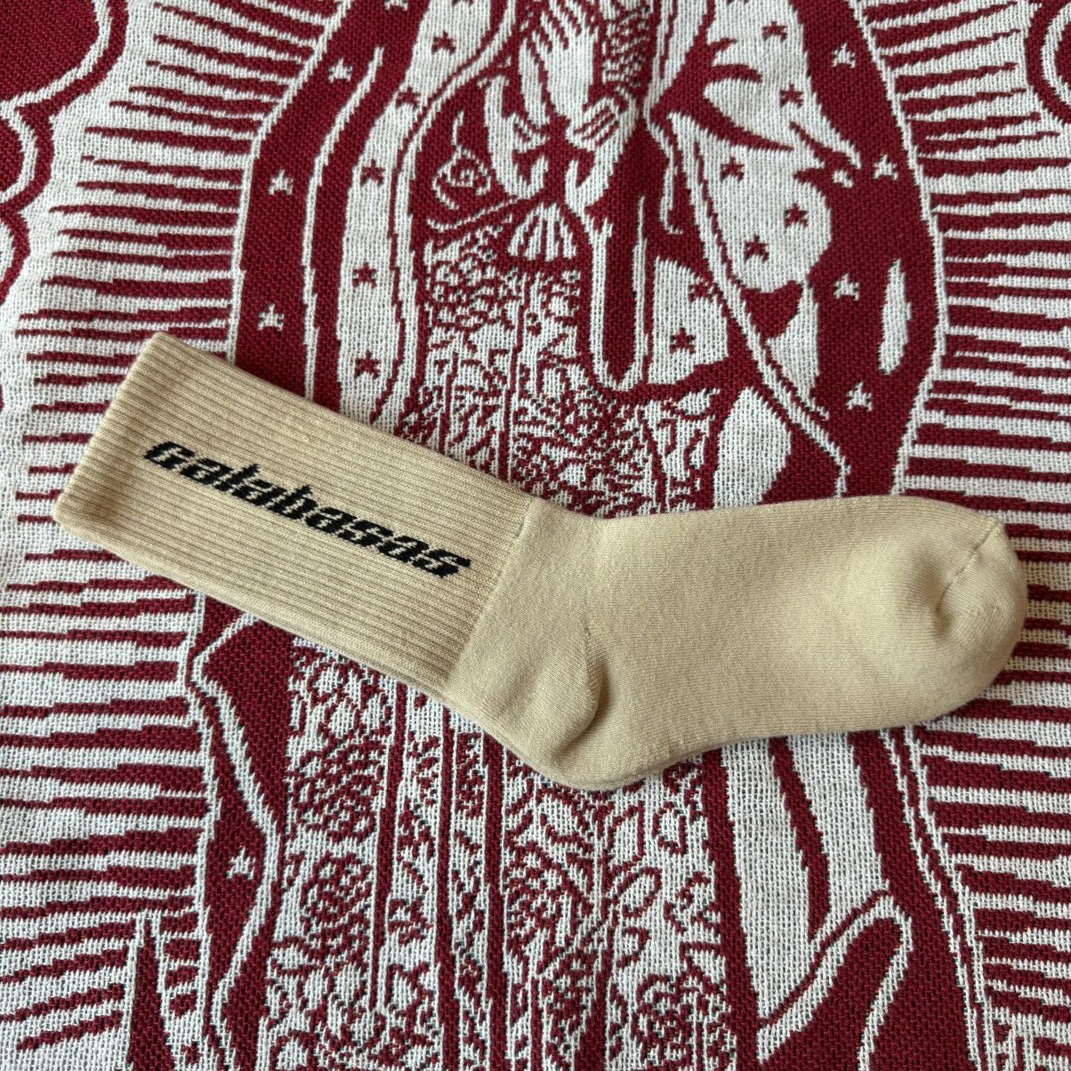 Yeezy Yeezy Calabasas Socks Tan OS Size ONE SIZE - 3 Thumbnail