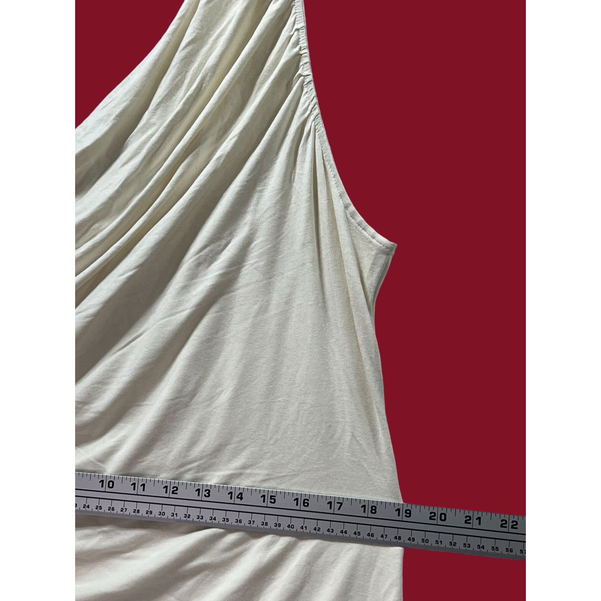 Other A New Day - Women's Dress Ruched Knit Mini One Shoulder Stre Size XL / US 12-14 / IT 48-50 - 6 Thumbnail