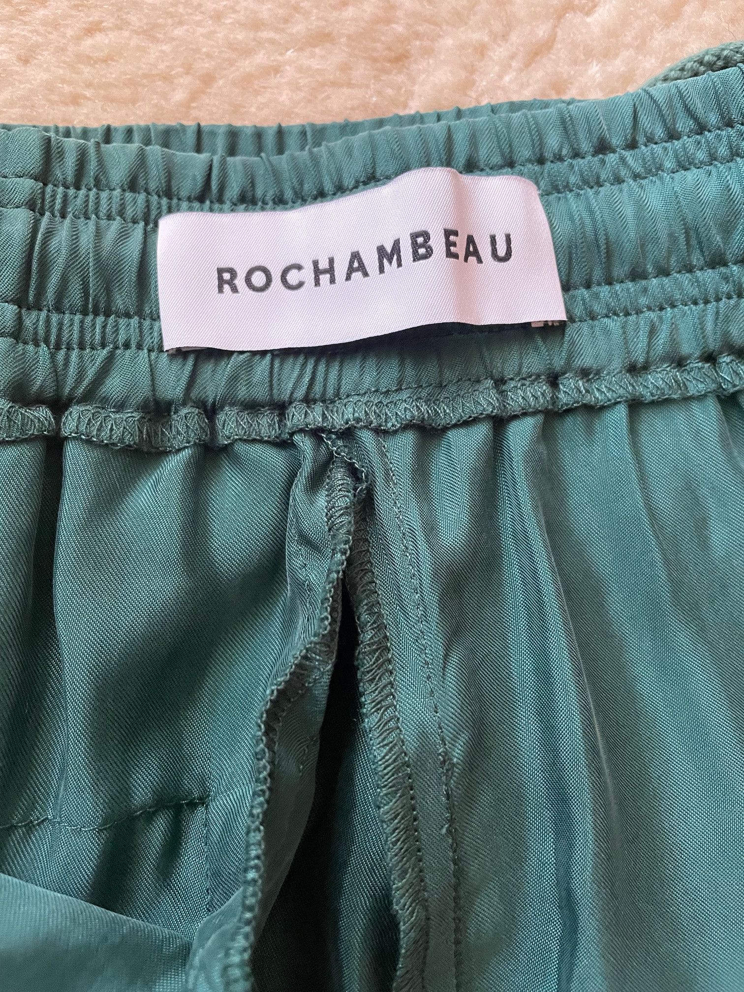 Rochambeau Cupro Silky Sweatpants Emerald Green Size US 32 / EU 48 - 9 Thumbnail