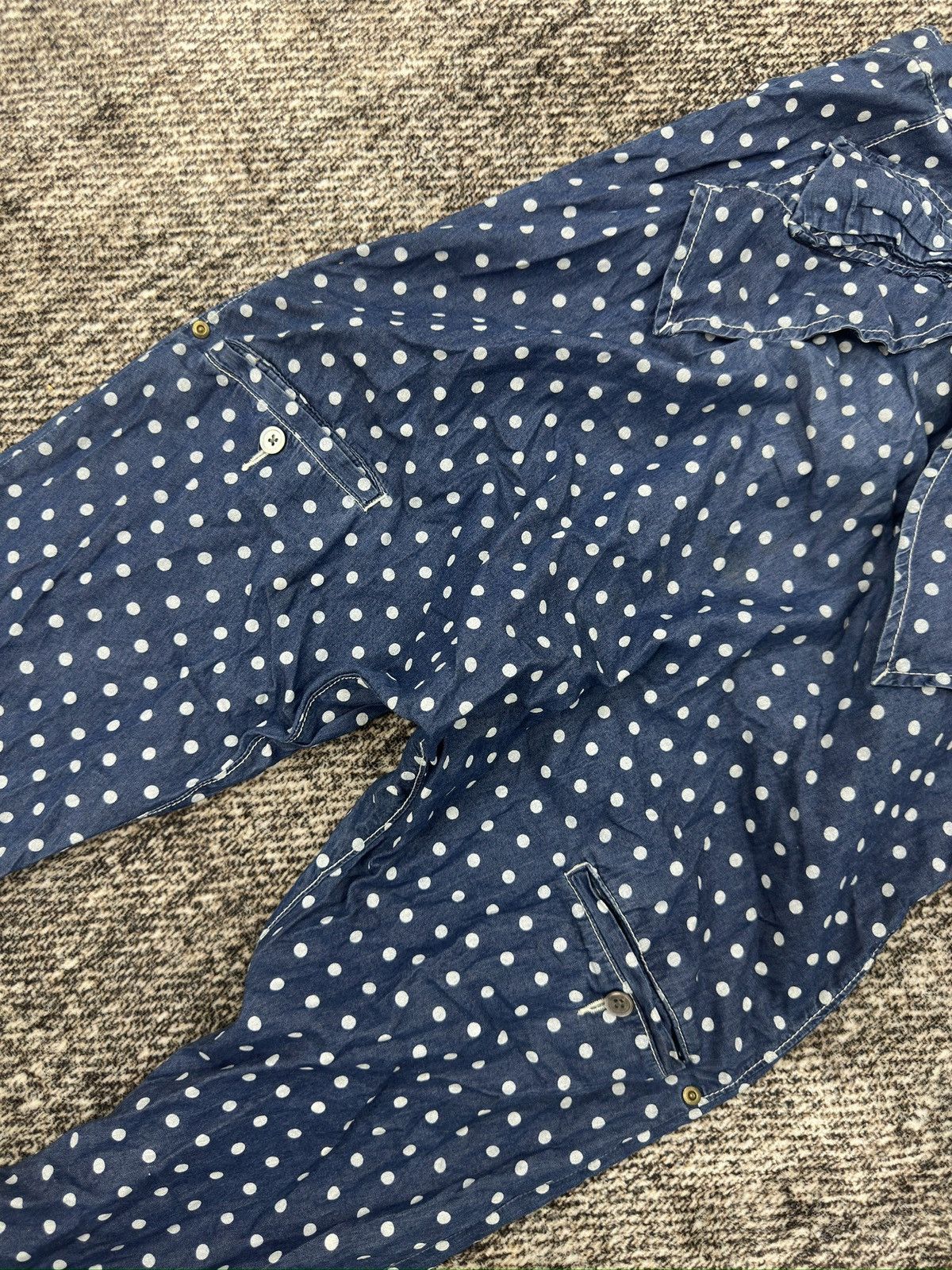 Issey Miyake × Japanese Brand × mercibeaucoup Jevous Enprie by Issey Miyake High Rise Polkadot Pants Size US 30 / EU 46 - 8 Thumbnail
