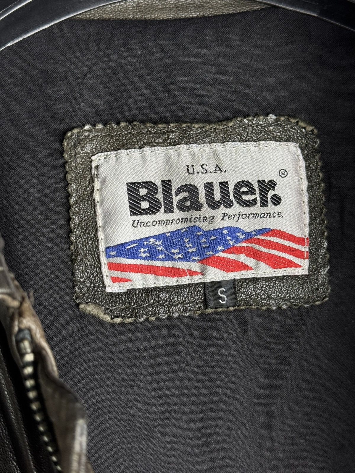 Other Vintage Blauer USA Leather Police Jacket Motorcycle 🇺🇸 Size US S / EU 44-46 / 1 - 11 Thumbnail