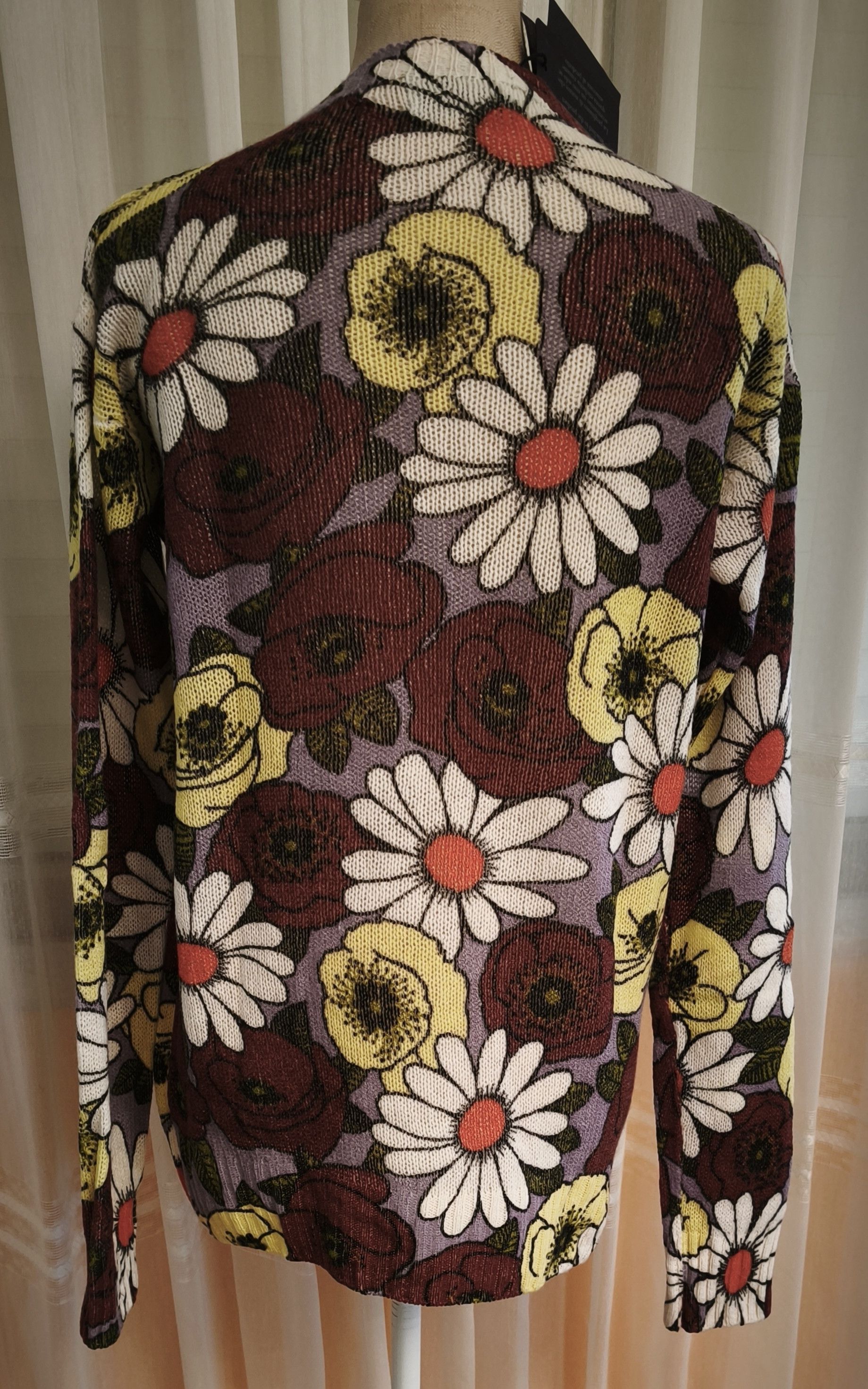 Prada Flower print oversize sweater Size S / US 4 / IT 40 - 8 Thumbnail