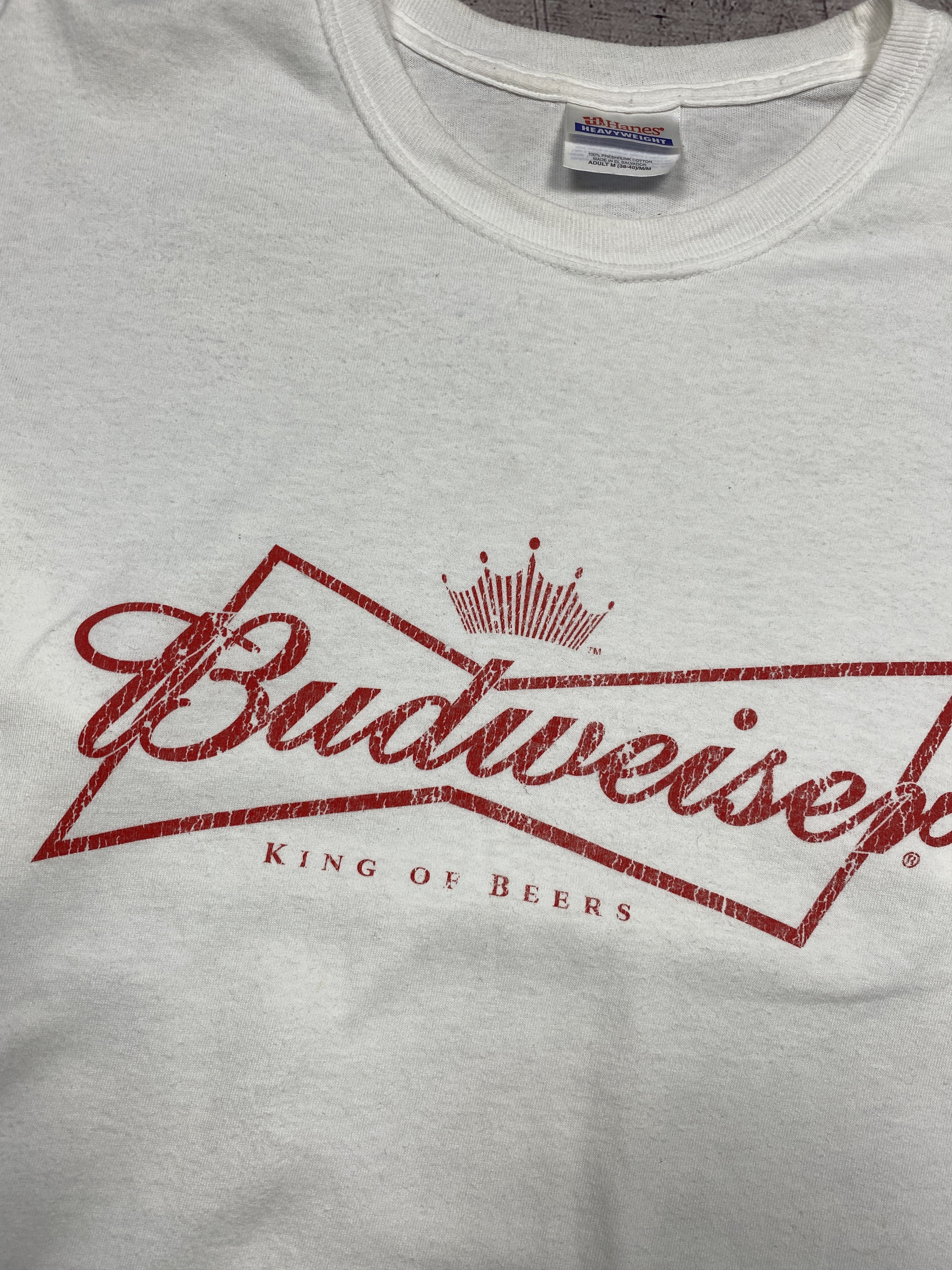 Budweiser Budweiser 90s Vintage Mens Crew Neck T-Shirt Size US M / EU 48-50 / 2 - 3 Thumbnail