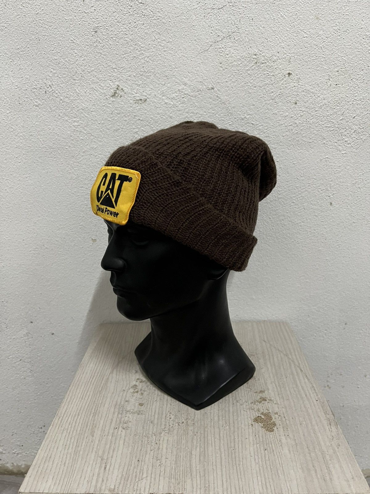 Caterpillar Vintage Caterpillar Big Logo Beanie Hat Size ONE SIZE - 3 Thumbnail