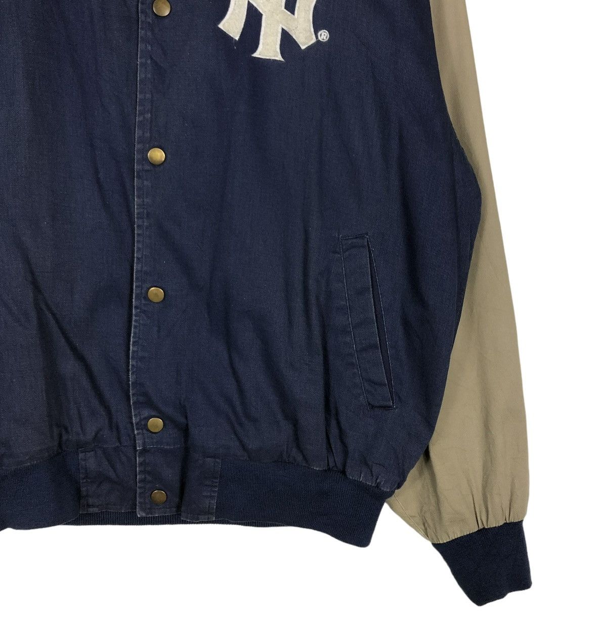New York Yankees 🔥VINTAGE BOMBER JACKET NEW YORK YANKEES STARTER BIG LOGO Size US M / EU 48-50 / 2 - 6 Thumbnail