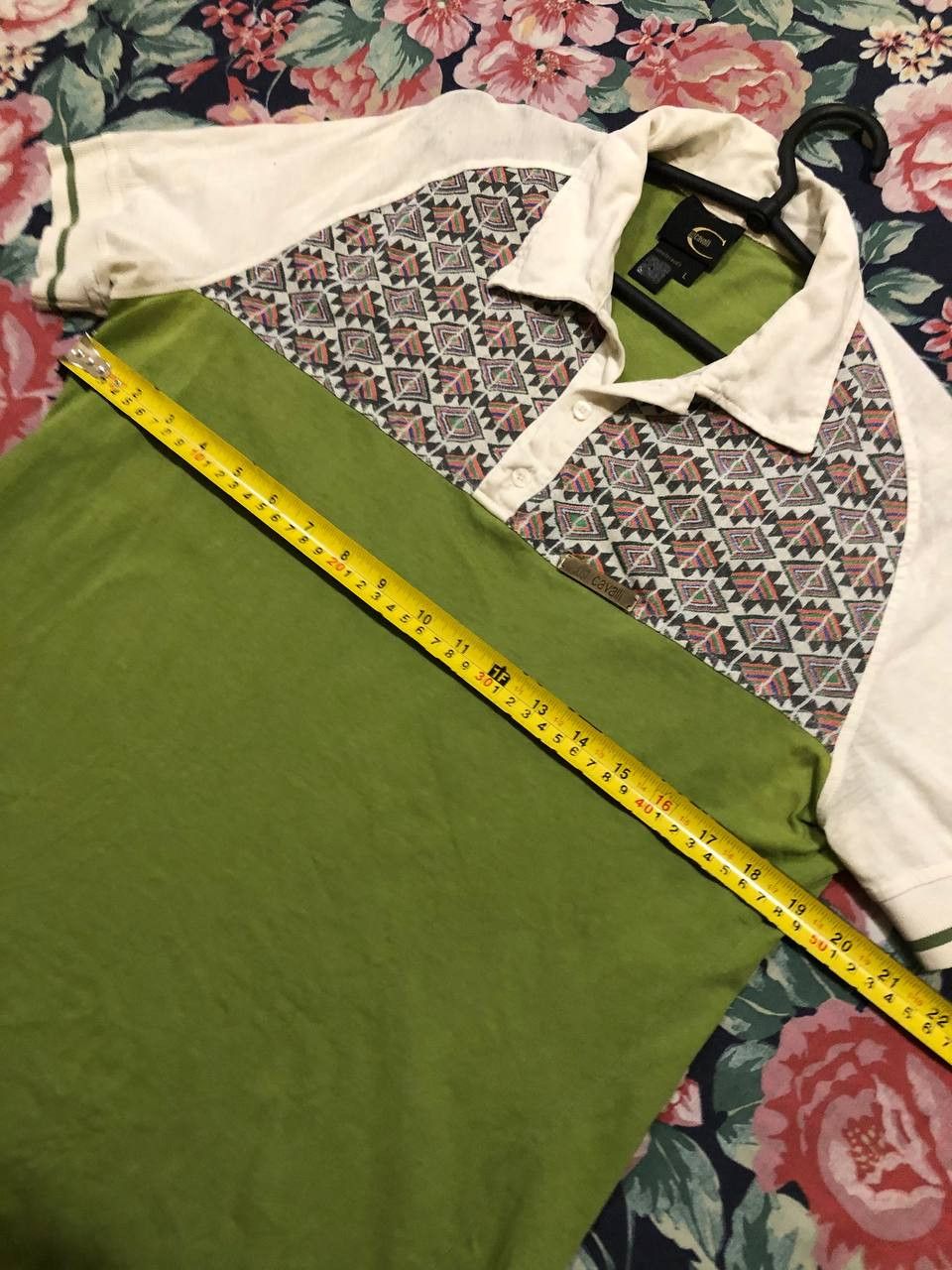 Just Cavalli Vintage Polo green Just Cavalli T-shirt Y2K size L Size US L / EU 52-54 / 3 - 7 Thumbnail