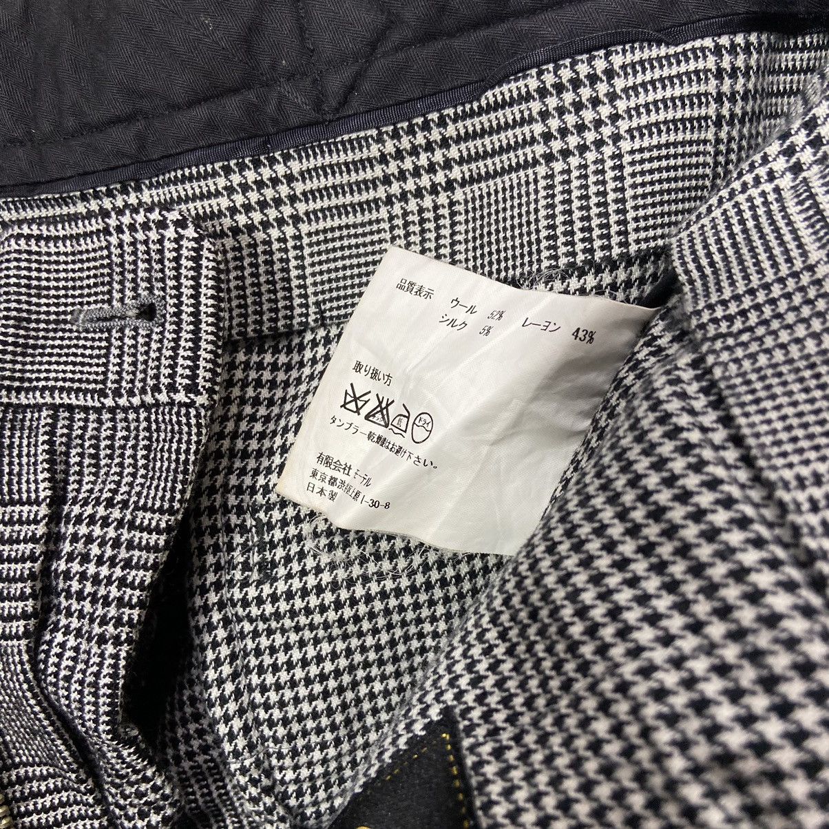 If Six Was Nine × Japanese Brand × Vintage Motel inc Punk Design Long Pants Checkered Grey Size US 32 / EU 48 - 7 Thumbnail