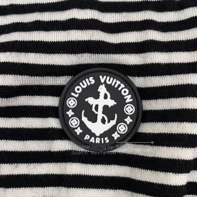 Louis Vuitton Louis Vuitton Black and white striped crewneck wool knit s Size L / US 10 / IT 46 - 5 Thumbnail