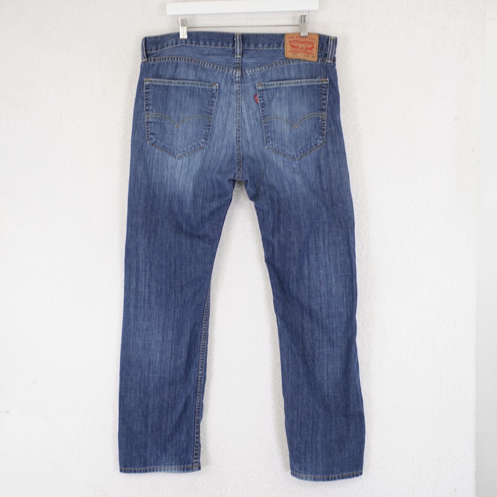 Levi's Levi's 505 Regular Fit Blue Denim Jeans 36/31 Mid Rise Stone Size US 36 / EU 52 - 8 Thumbnail