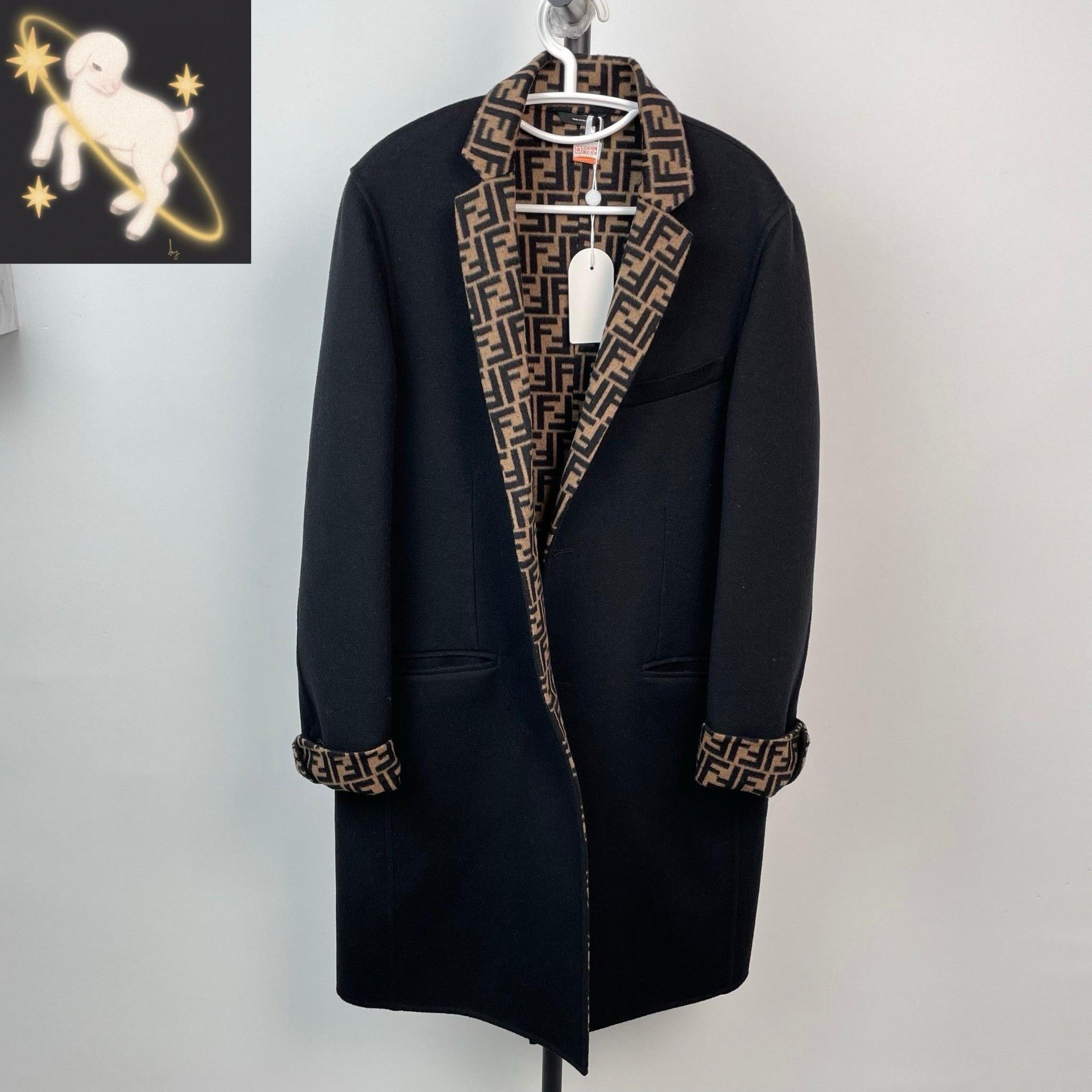 Fendi Fendi Black Heavy Coat 50 Men Size US XL / EU 56 / 4 - 1 Thumbnail