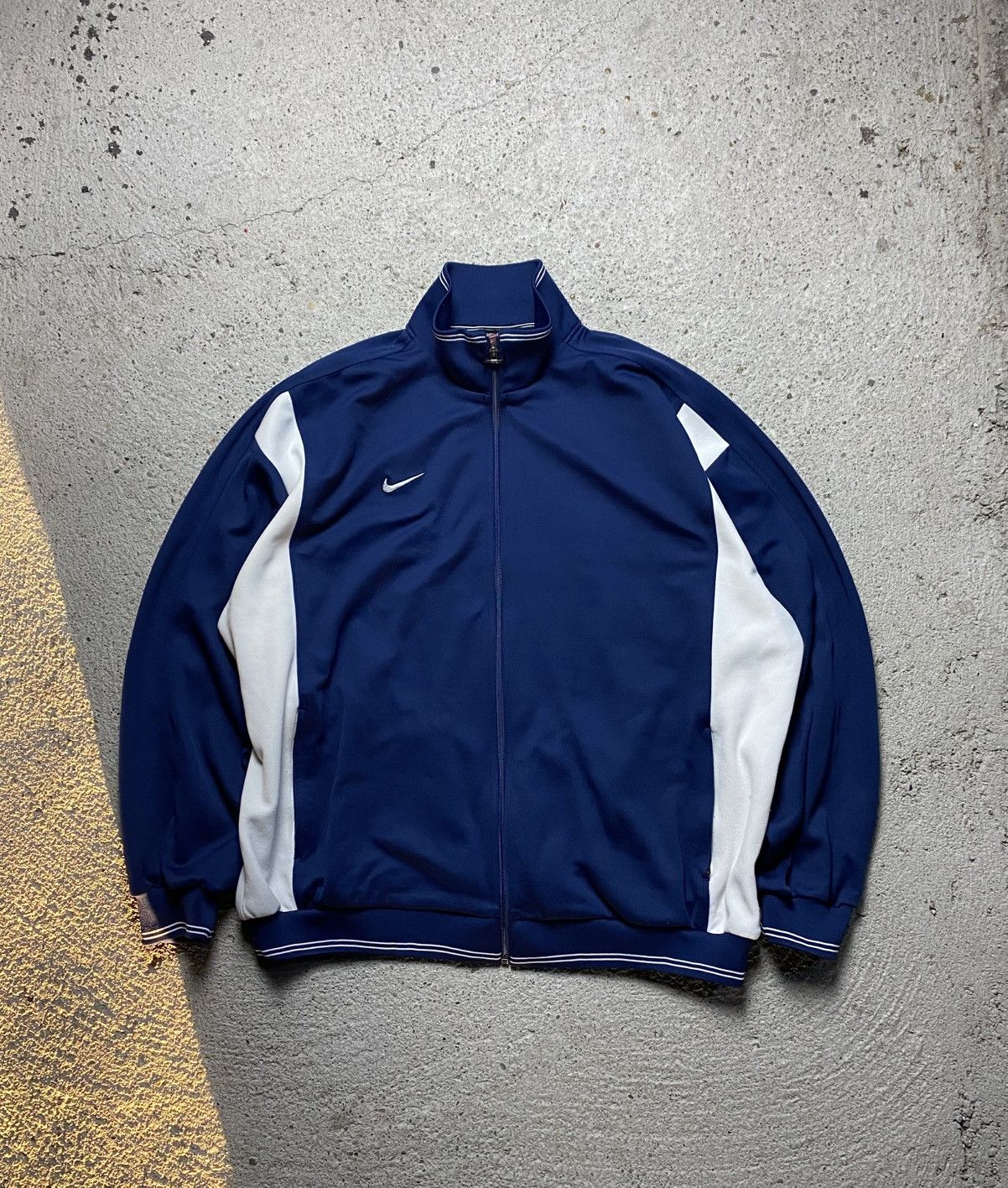 Nike × Vintage Nike vintage sweatshirt zip-up baggy oversized retro Size US XL / EU 56 / 4 - 1 Thumbnail