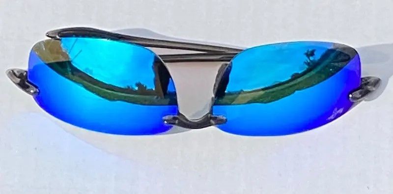 Maui Jim Maui Jim Sunglasses Ho'okipa Gray Frames with Blue Lenses Size ONE SIZE - 2 Thumbnail
