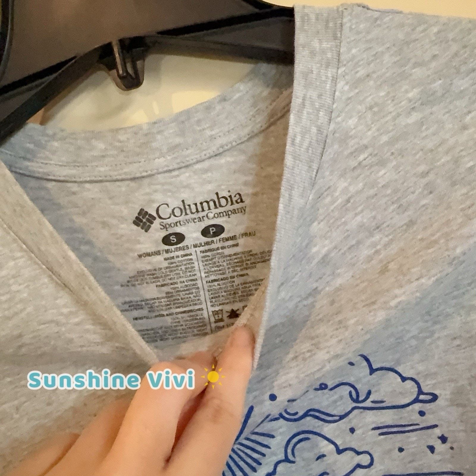 Columbia NWT Columbia T-Shirt Tee Womens S Camping Lake GREY Cotton Size S / US 4 / IT 40 - 3 Thumbnail