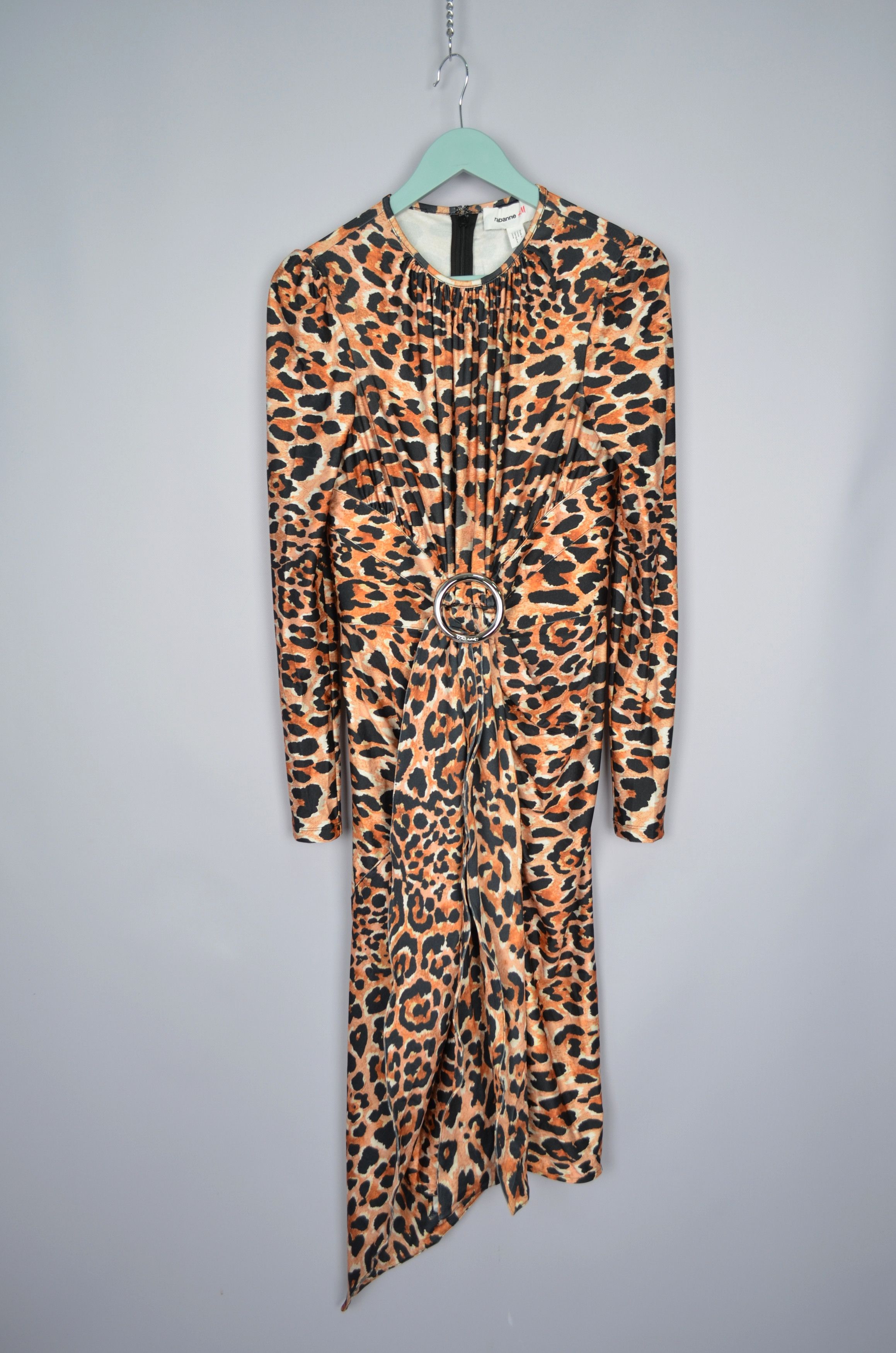 Designer × H&M × Paco Rabanne H&M x Paco Rabanne Dress Leopard Print Buckle Detail Stretch Size XS / US 0-2 / IT 36-38 - 3 Thumbnail