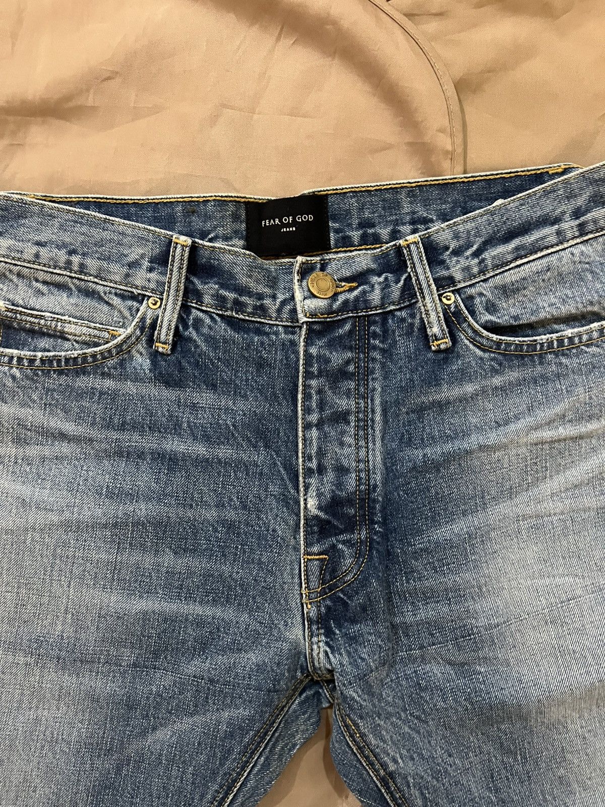Fear of God Fear Of God 5th Collection Vintage Wash Denim Size 33 Size US 33 - 2 Thumbnail