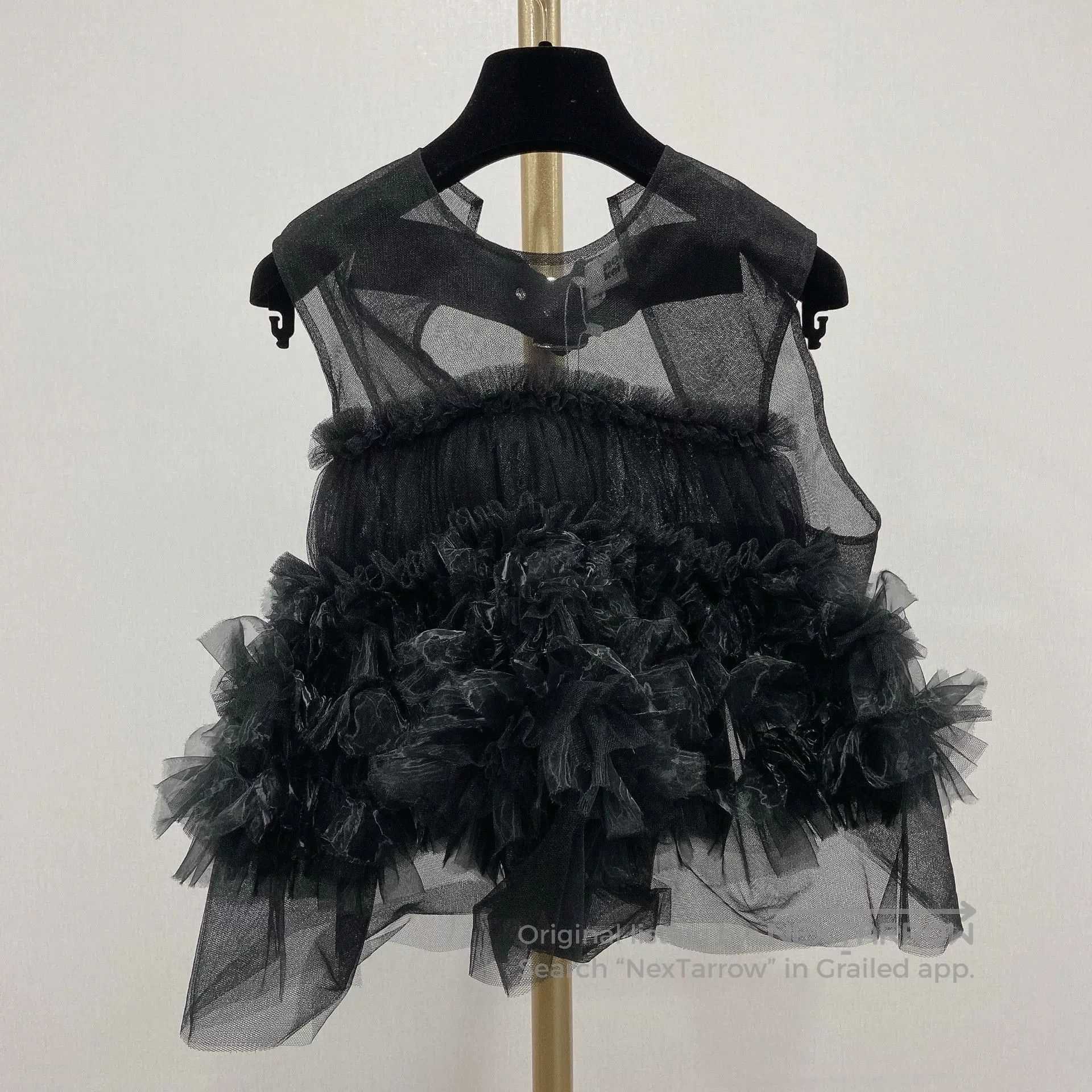 Noir Kei Ninomiya Comme Des Garcons Noir Kei Ninomiya Lace Vest. Size S / US 4 / IT 40 - 2 Thumbnail
