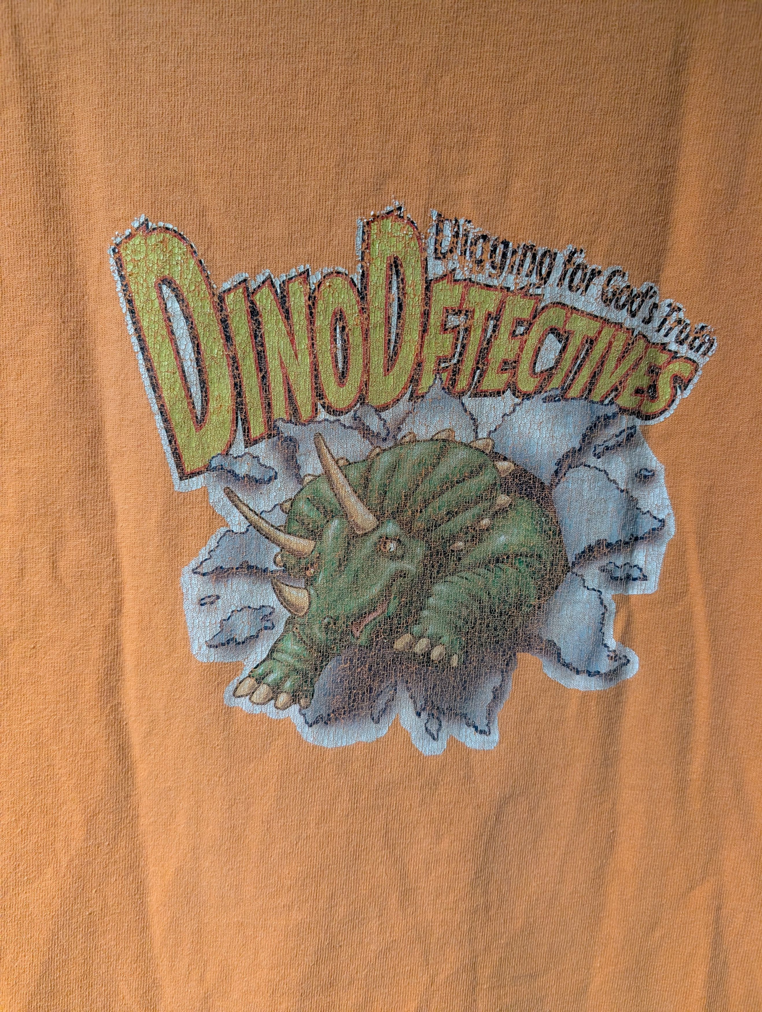 Gildan Vintage Y2K Diggin for God's Truth Dino Detective T-Shirt Size US S / EU 44-46 / 1 - 2 Thumbnail